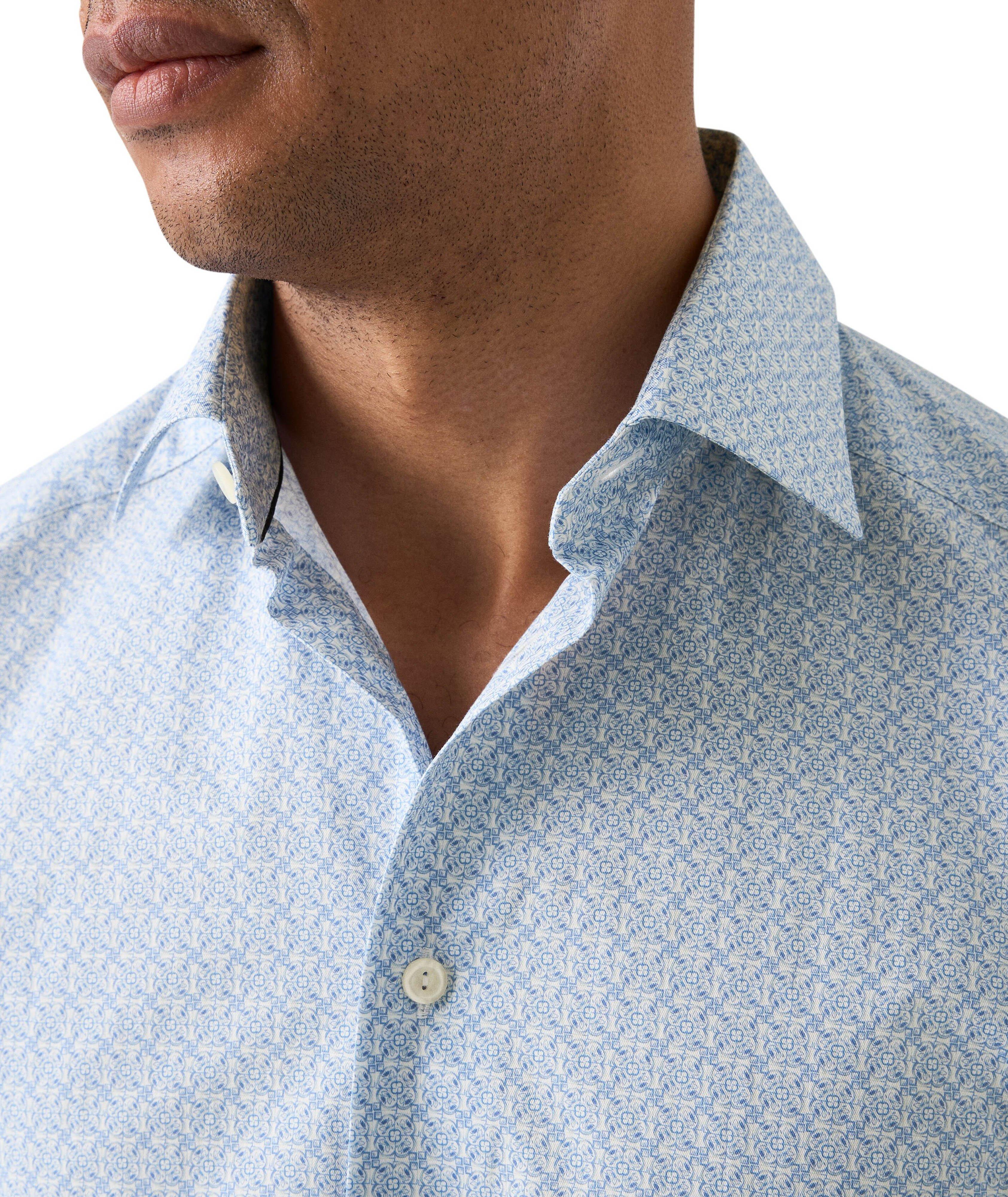 Contemporary-Fit Geometric Dress Shirt image 4