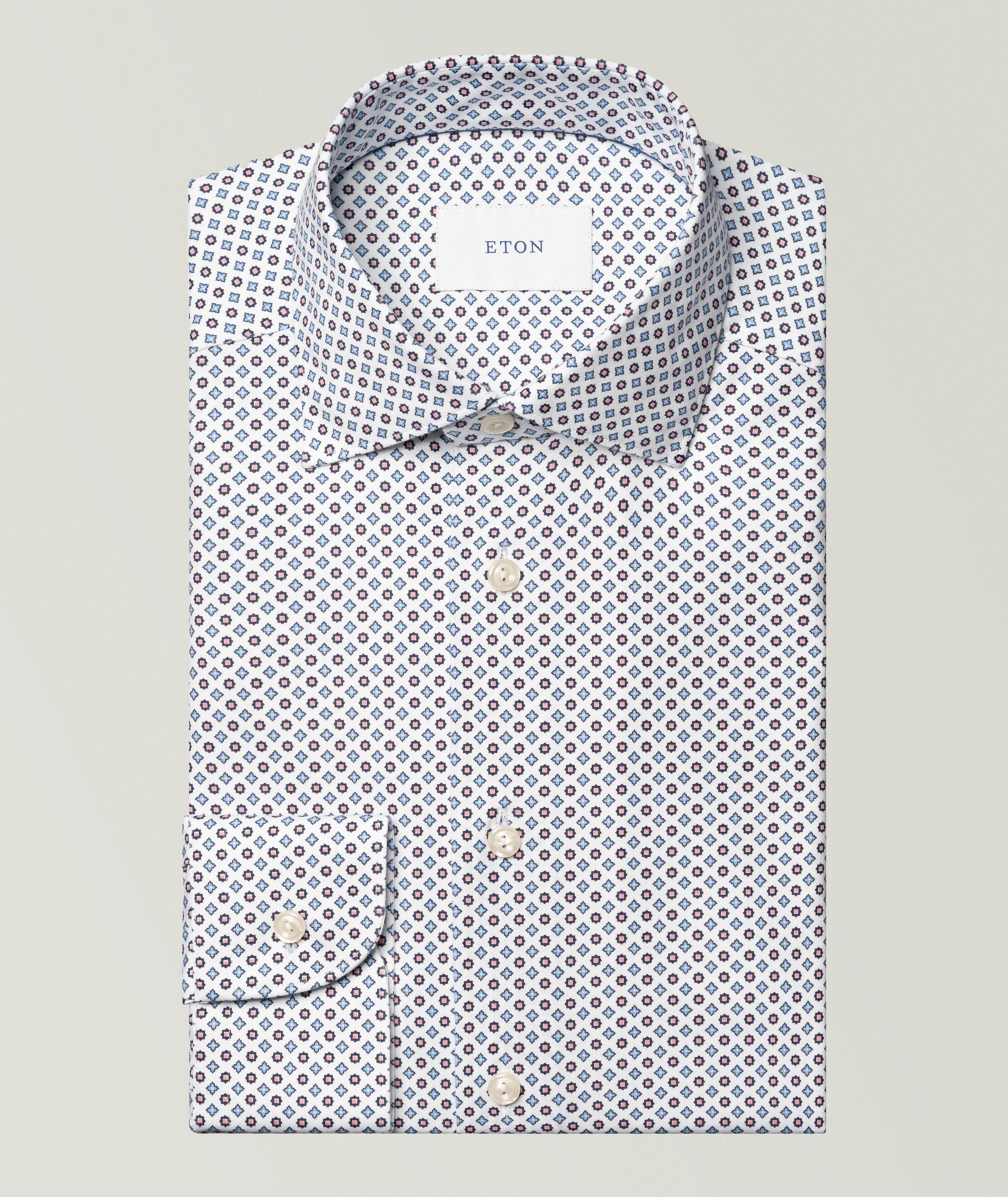 Eton Slim-Fit Geometric 4Flex Dress Shirt