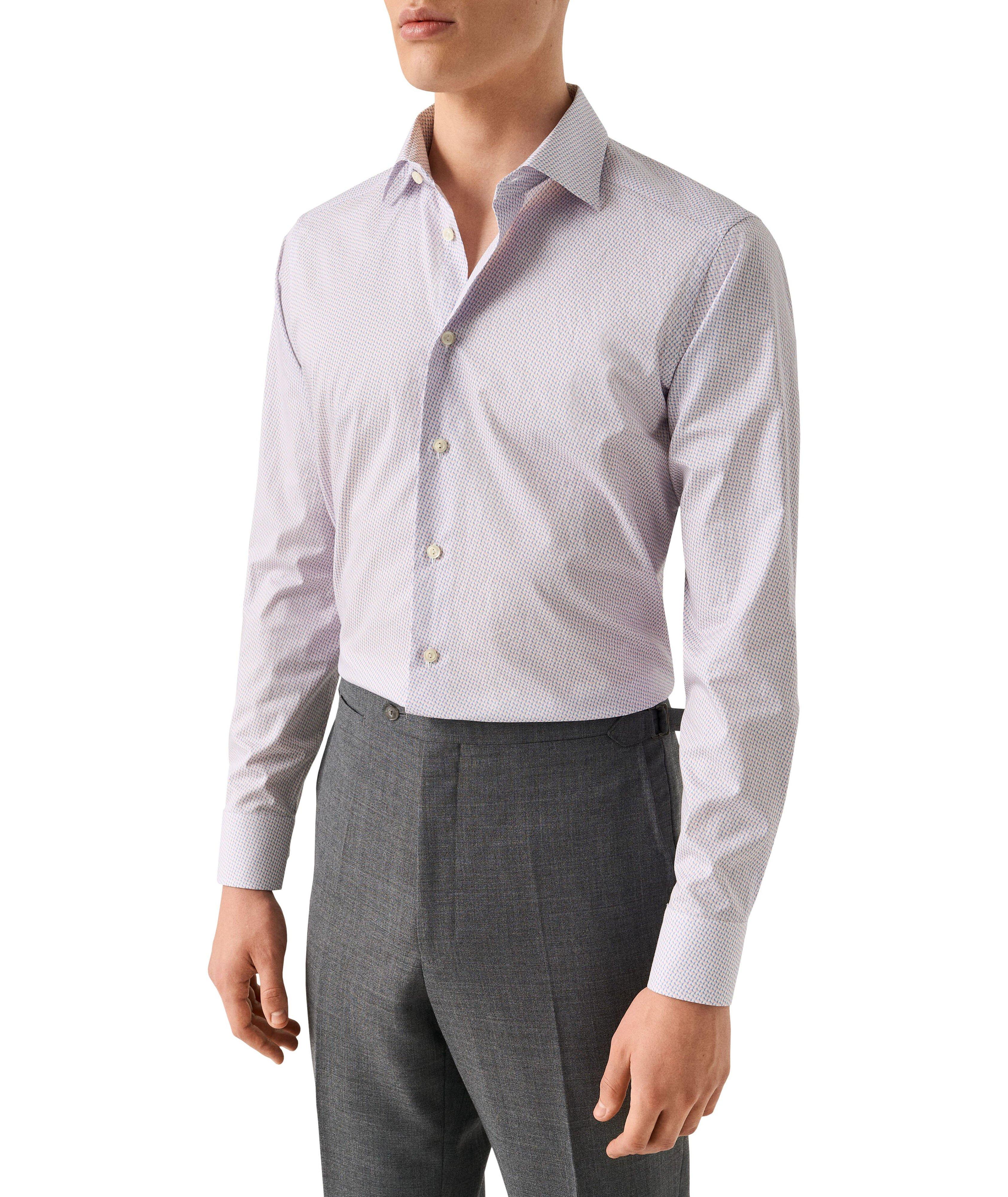 Contemporary-Fit Micro-Geometric Dress Shirt image 2