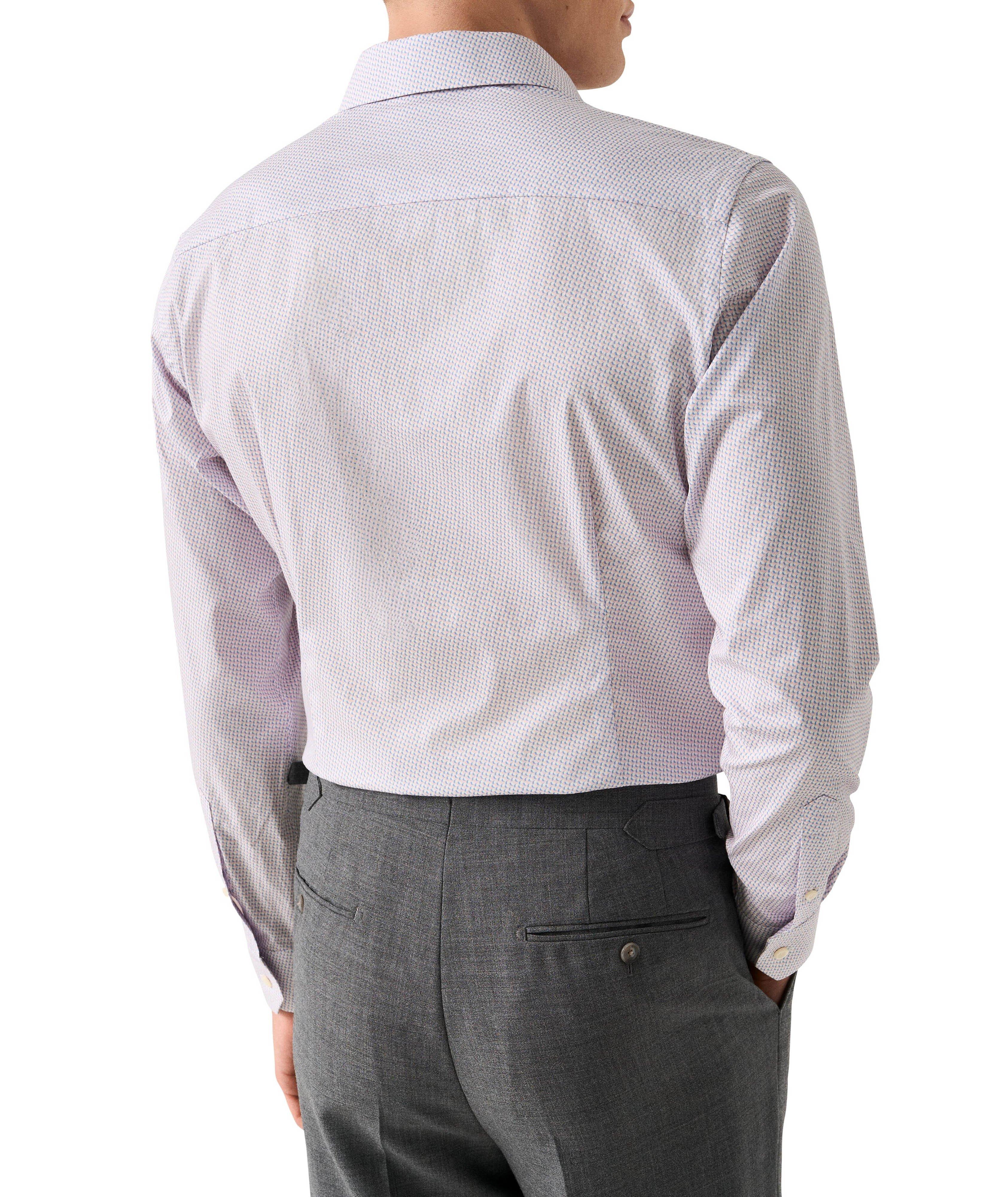 Contemporary-Fit Micro-Geometric Dress Shirt image 3