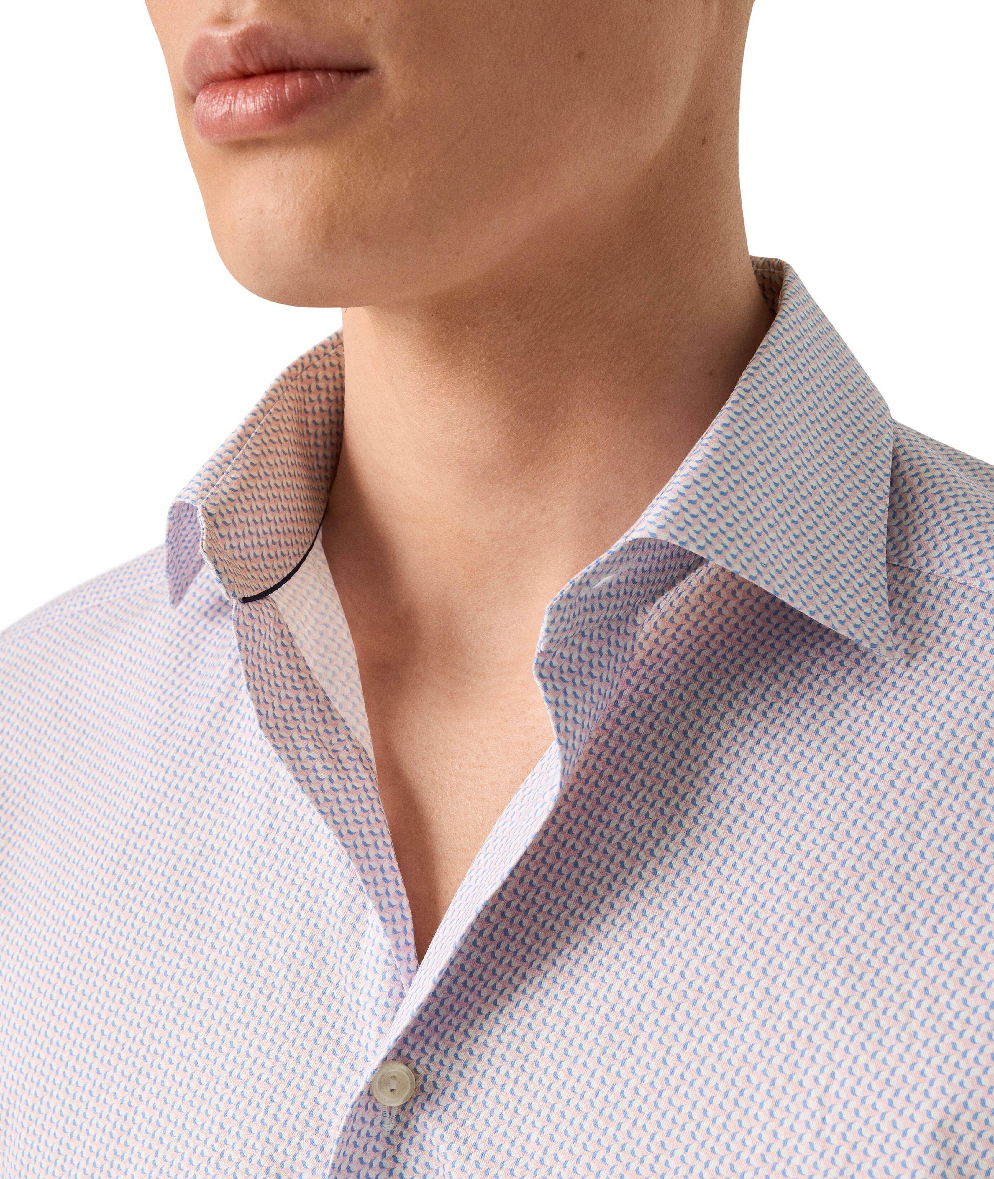 Contemporary-Fit Micro-Geometric Dress Shirt image 4