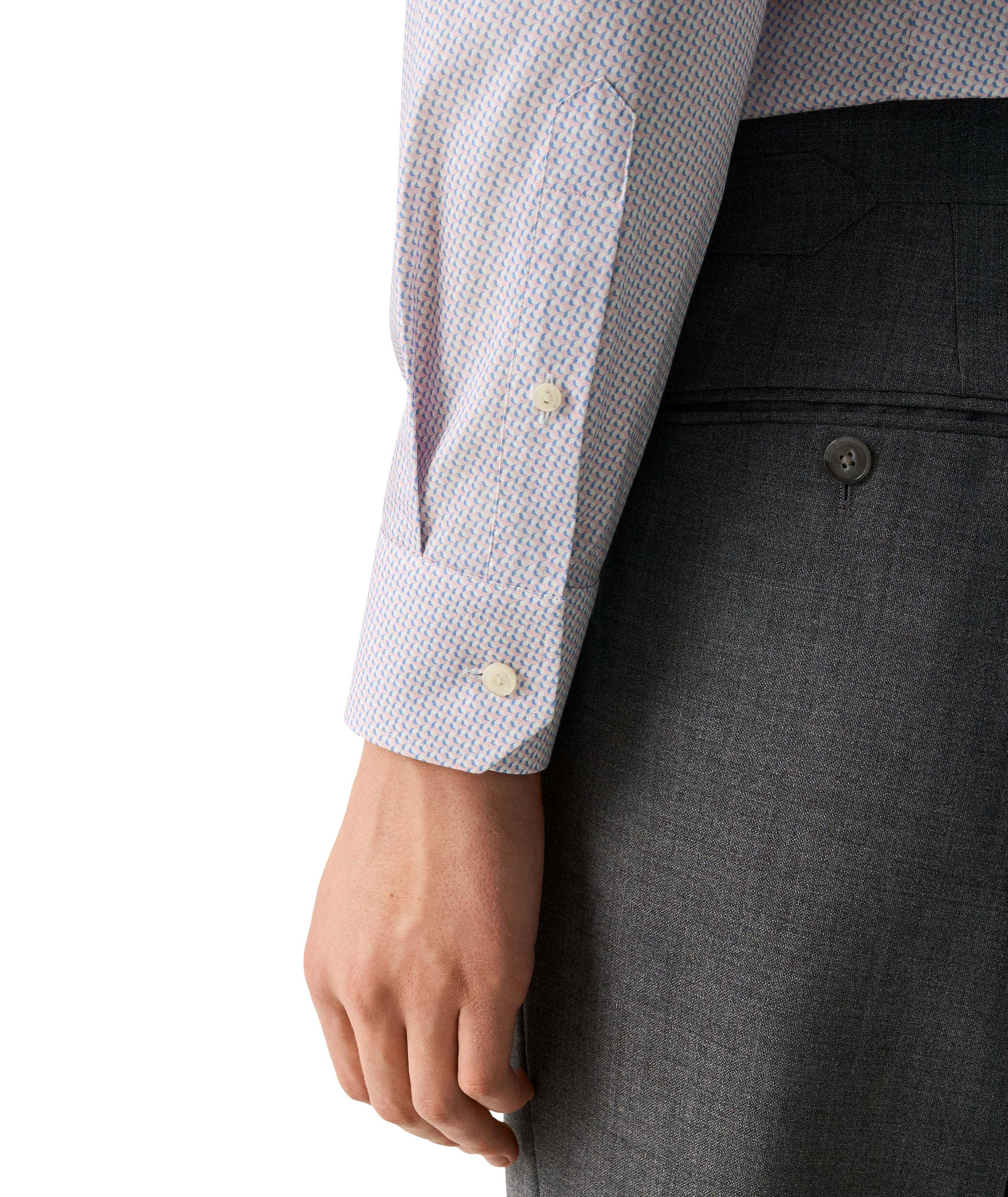 Contemporary-Fit Micro-Geometric Dress Shirt image 5