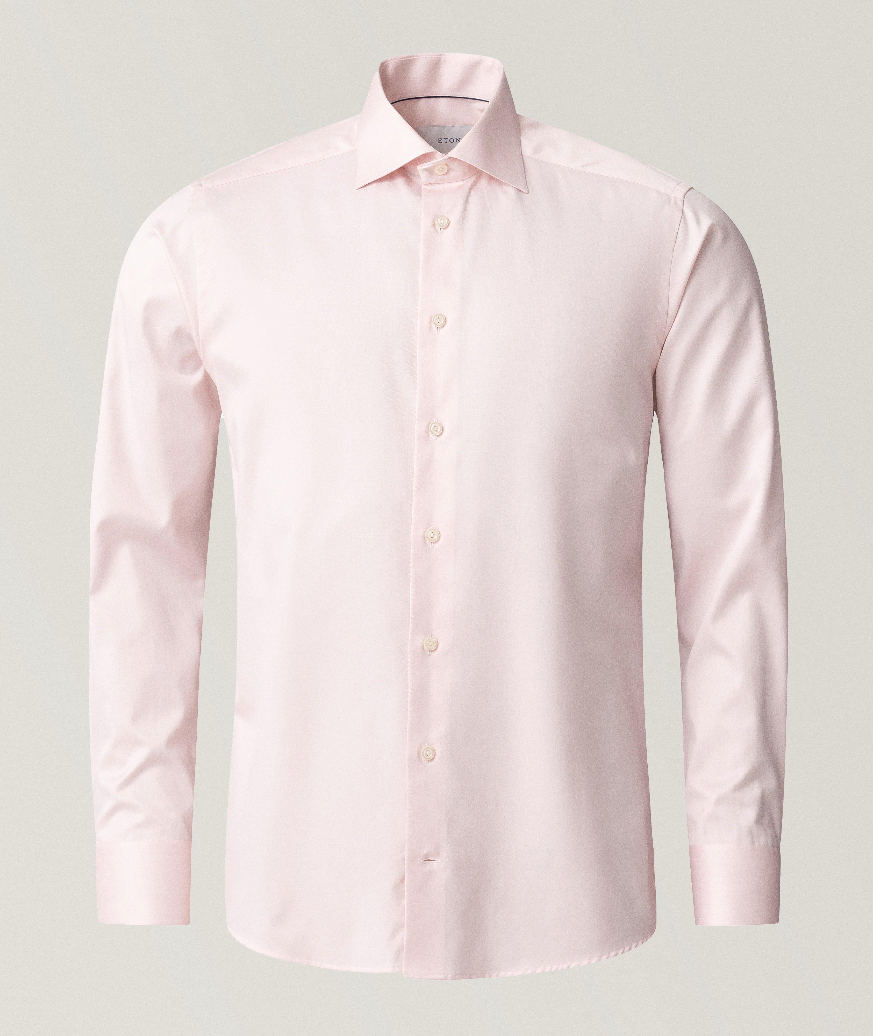 Slim-Fit Mélange Dress Shirt image 2