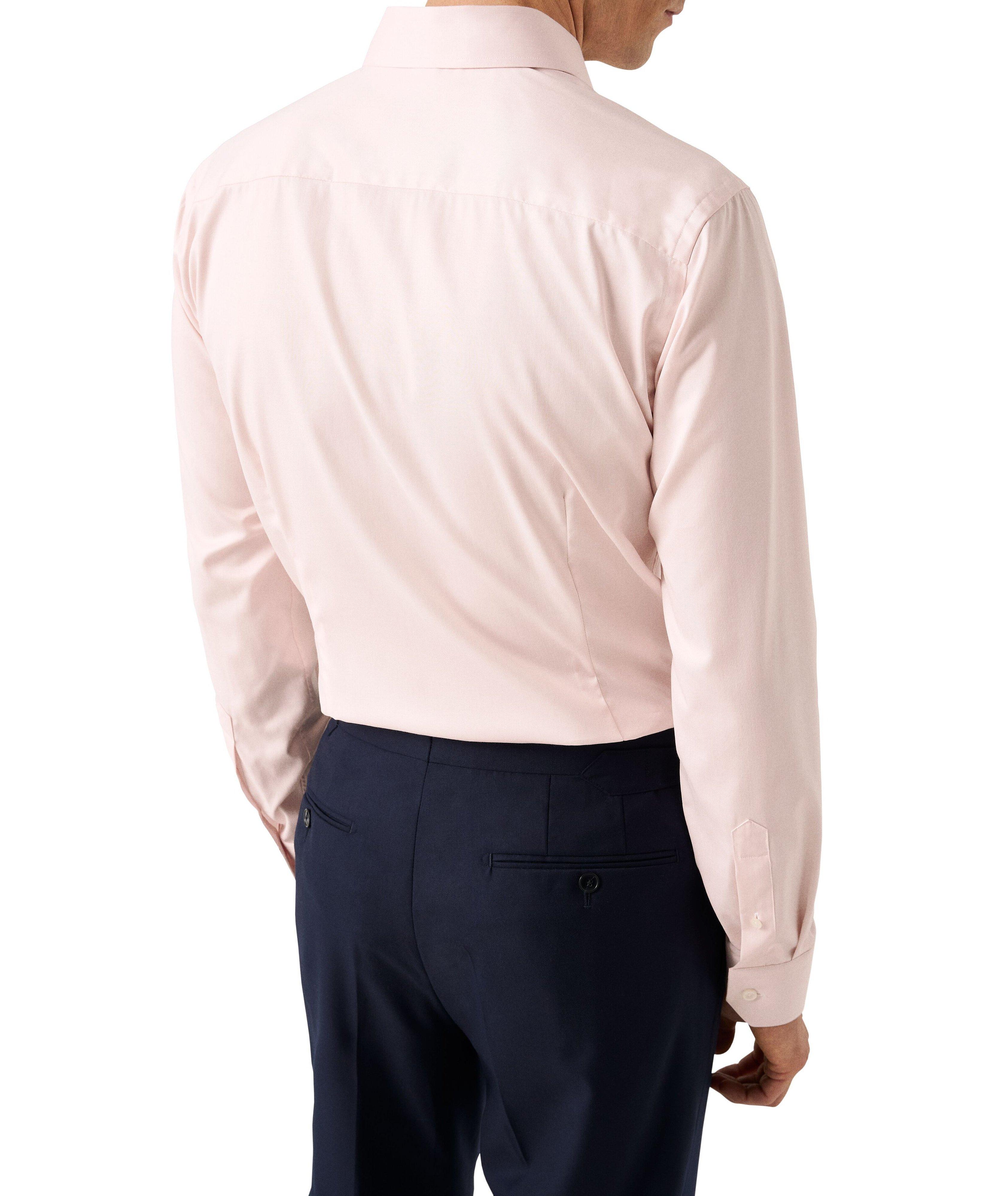Slim-Fit Mélange Dress Shirt image 4
