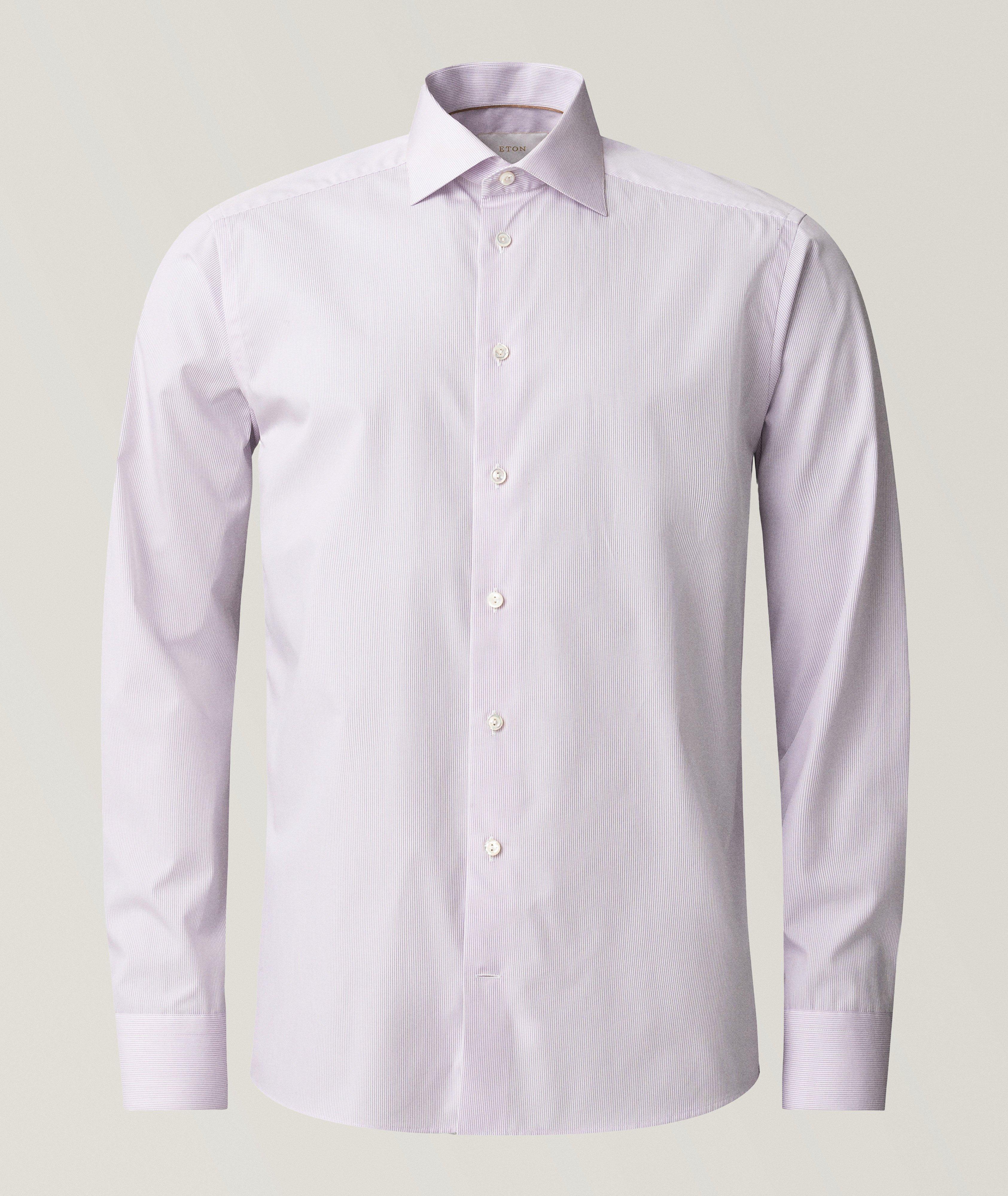 Contemporary-Fit Elevated Stripe Dress Shirt image 1