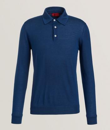 Brunello Cucinelli Cashmere, Silk & Linen Polo Sweater