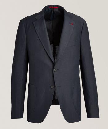 Harris Wharf London Nehru Light Pressed Virgin Wool Jacket