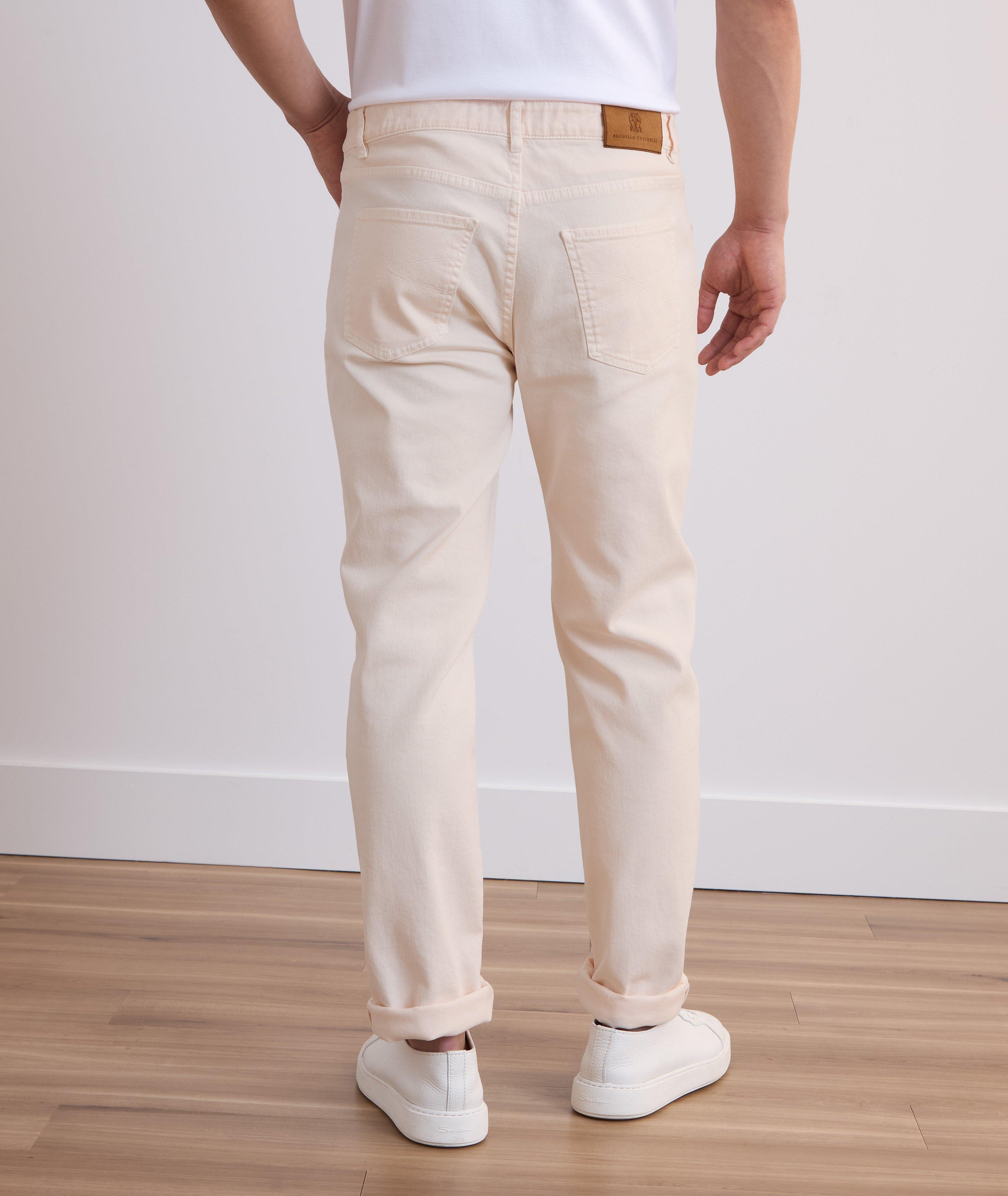 Traditional-Fit Stretch Denim Five-Pocket Pants image 2