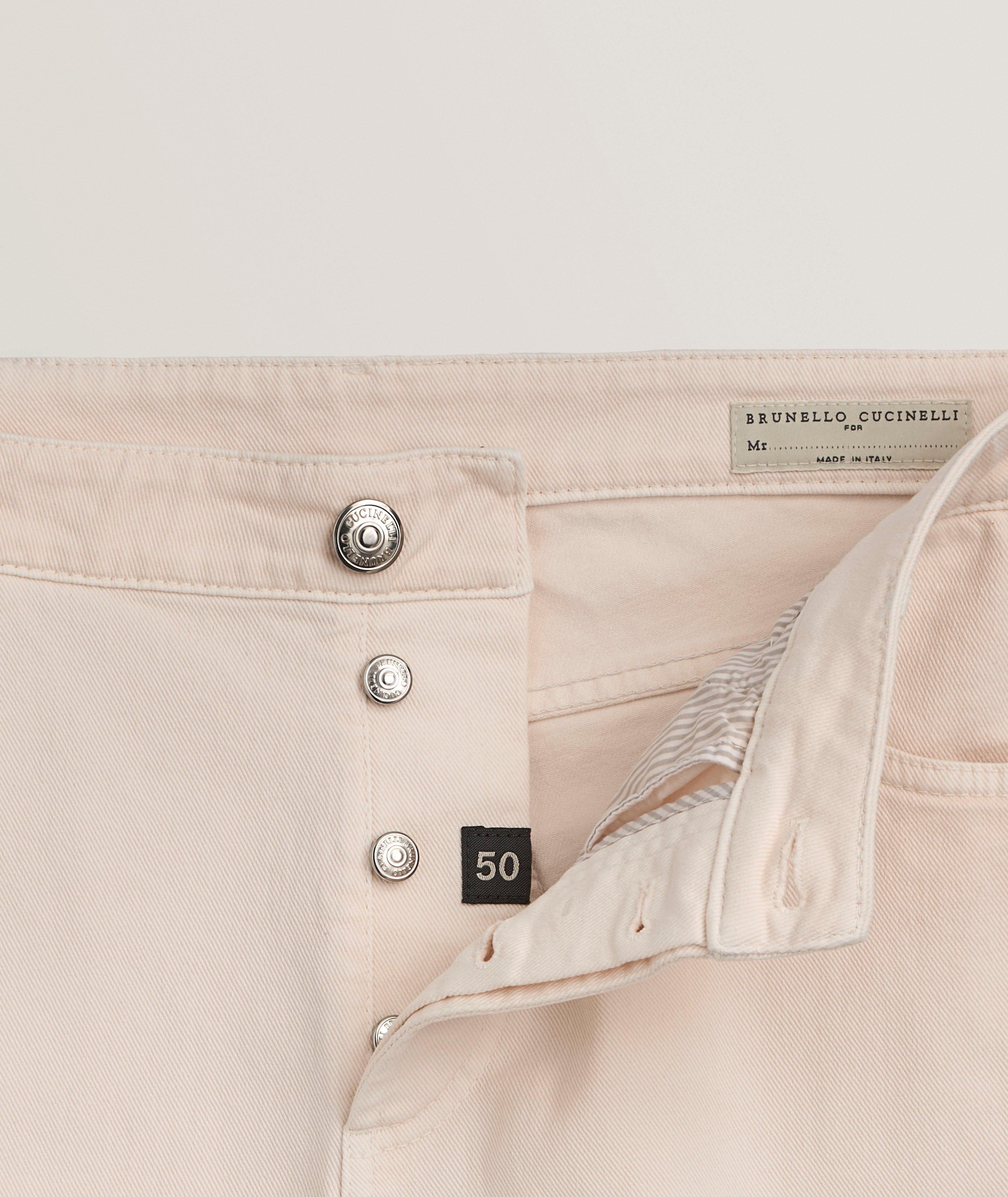 Traditional-Fit Stretch Denim Five-Pocket Pants image 5