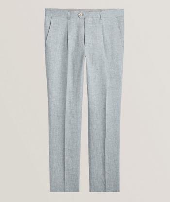 【関税&送料込】Brunello Cucinelli Wool And Cashmere Trouser Brunello Cucinelli - Gray Wool & Cashmere Pant | Mitchell Stores