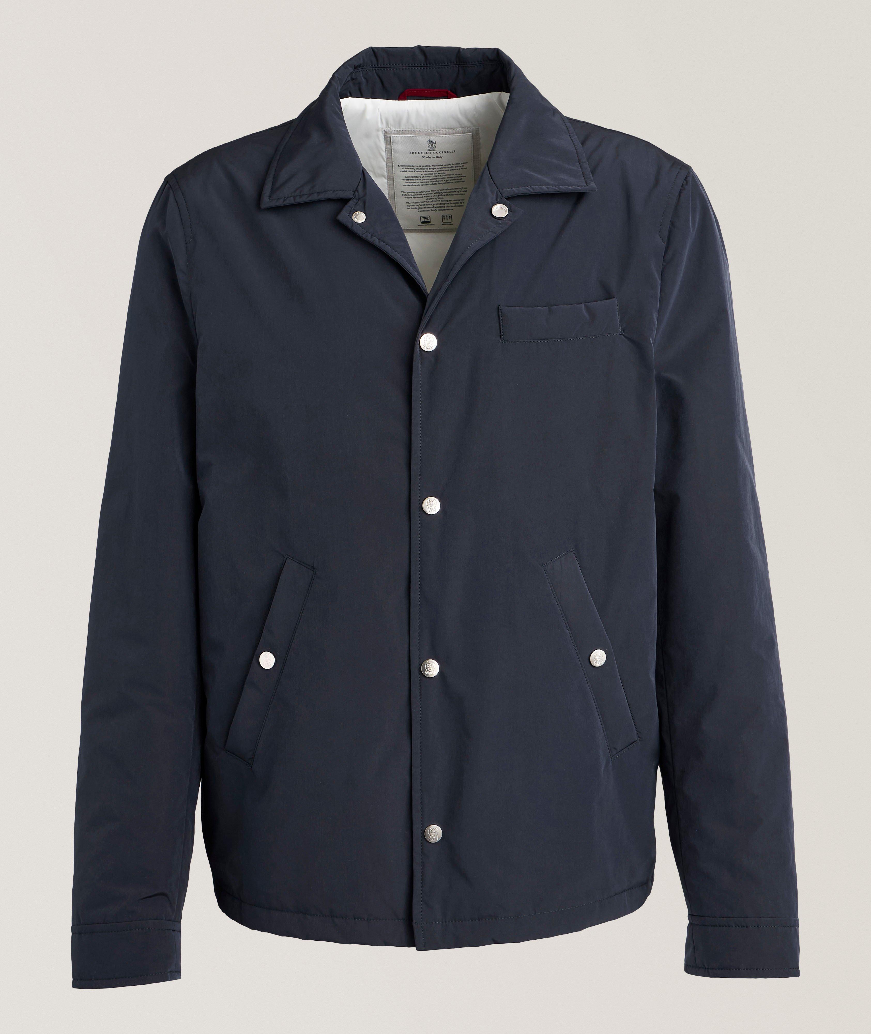 Nylon Padded Shirt Jacket
