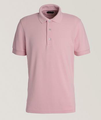 【送料&関税込】Tom Ford White Short-sleeves Polo In Cotton TOM FORD Garment-Dyed Cotton-Piqué Polo Shirt for Men | MR