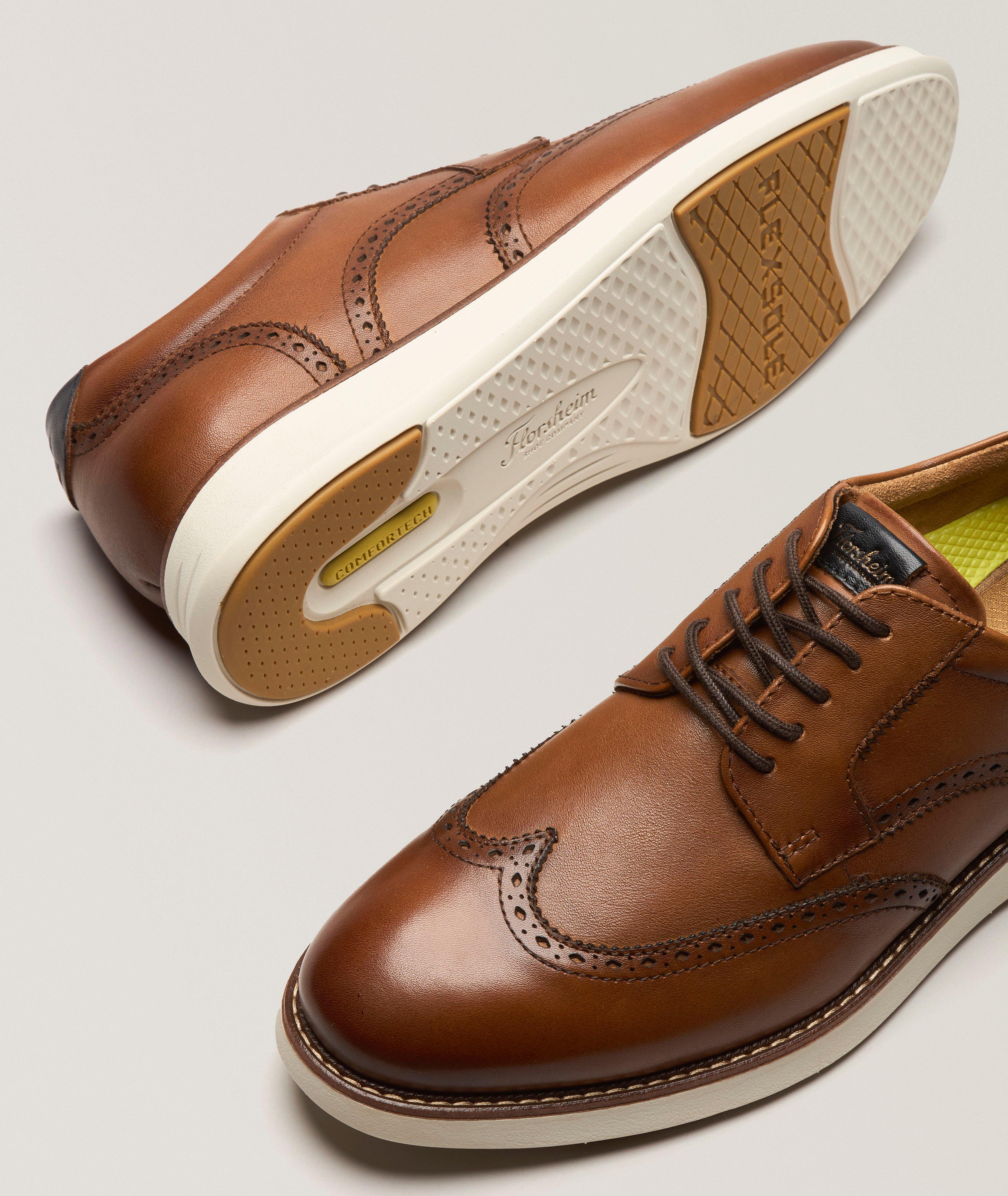 Launch Wingtip Leather Sneakers image 3
