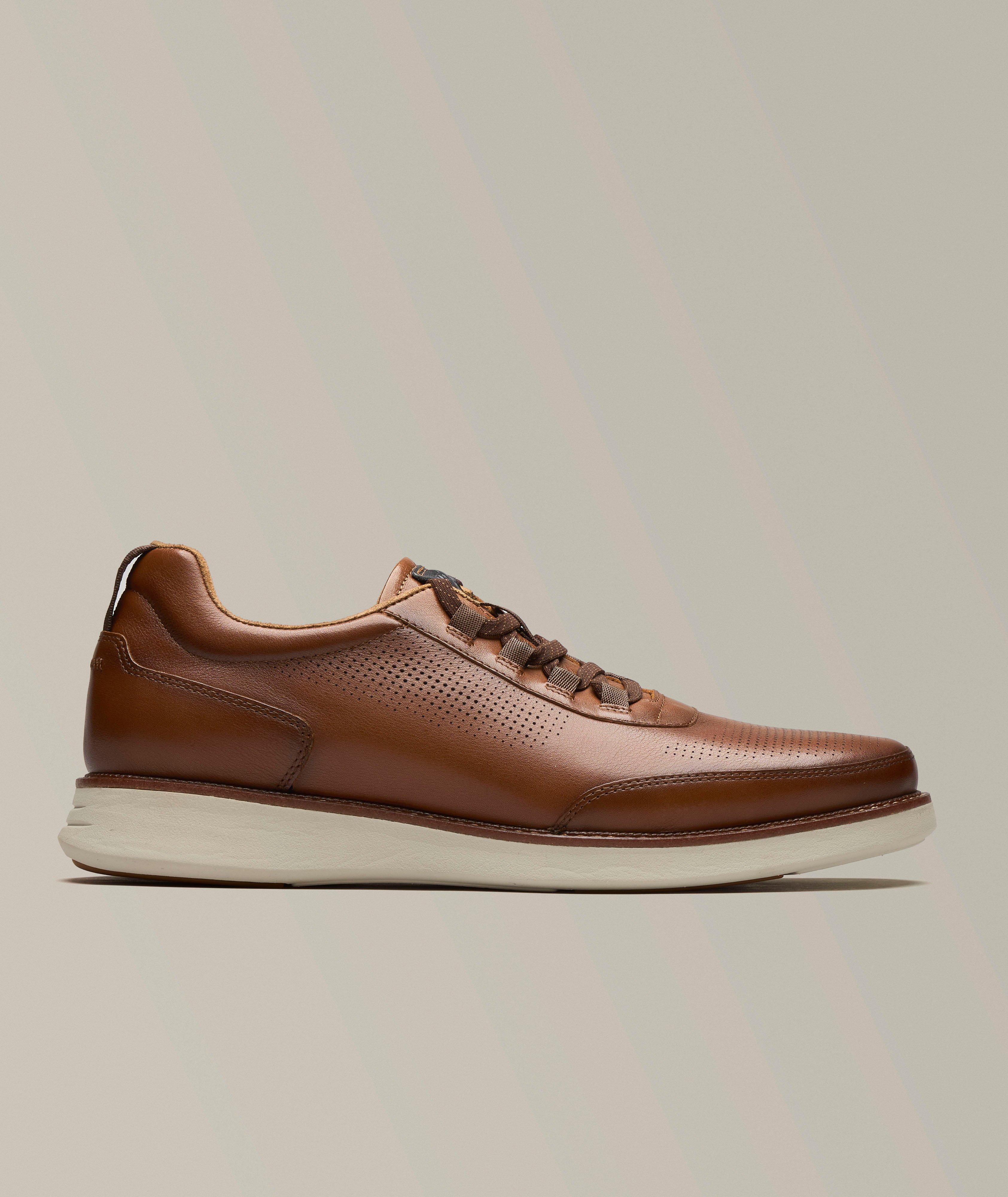 Launch Perforated Leather Sneakers image 0