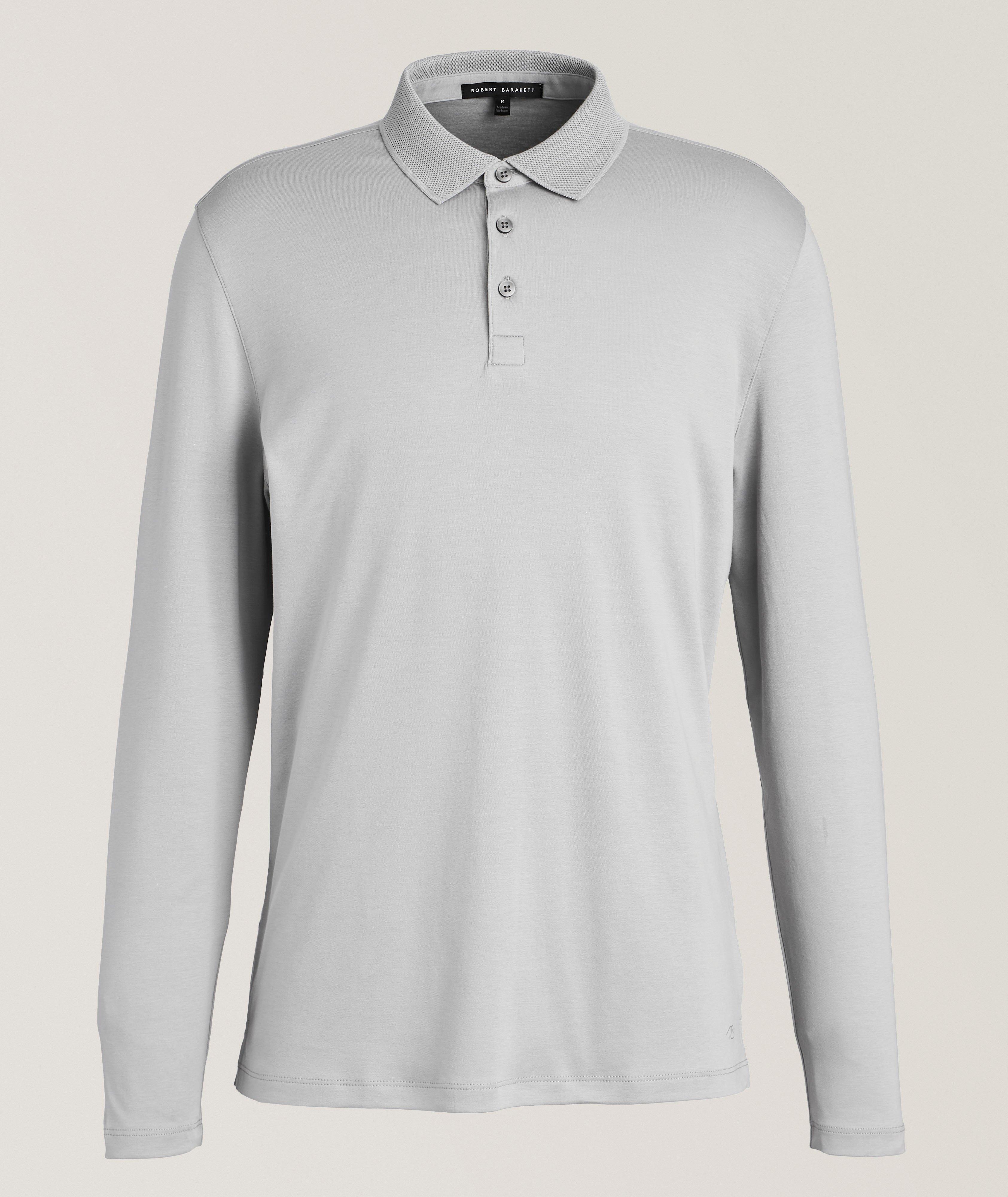 Georgia Pima Cotton Long-Sleeve Polo image 0