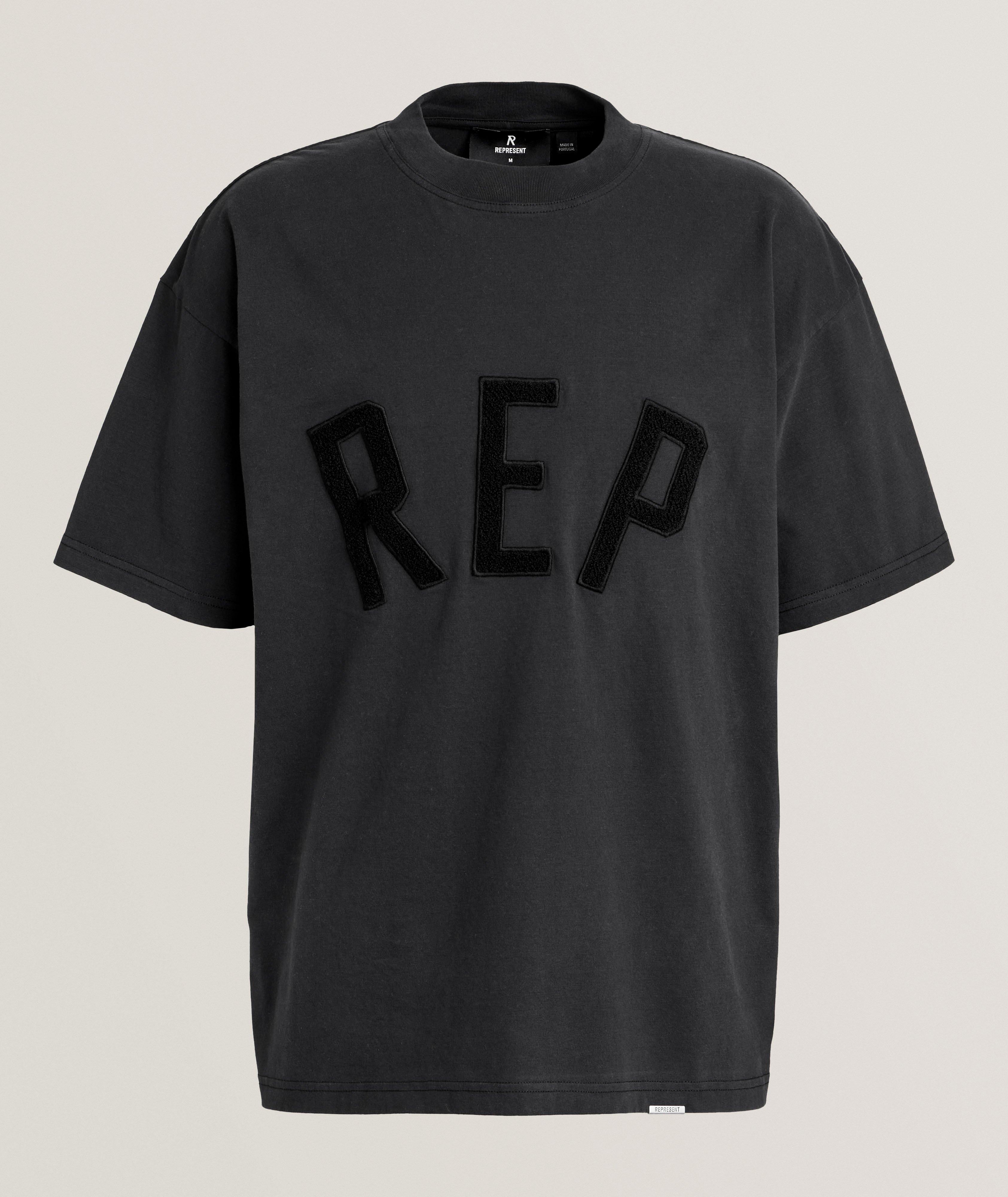 Represent Rep Applique Logo Cotton T-Shirt | T-Shirts | Final Cut