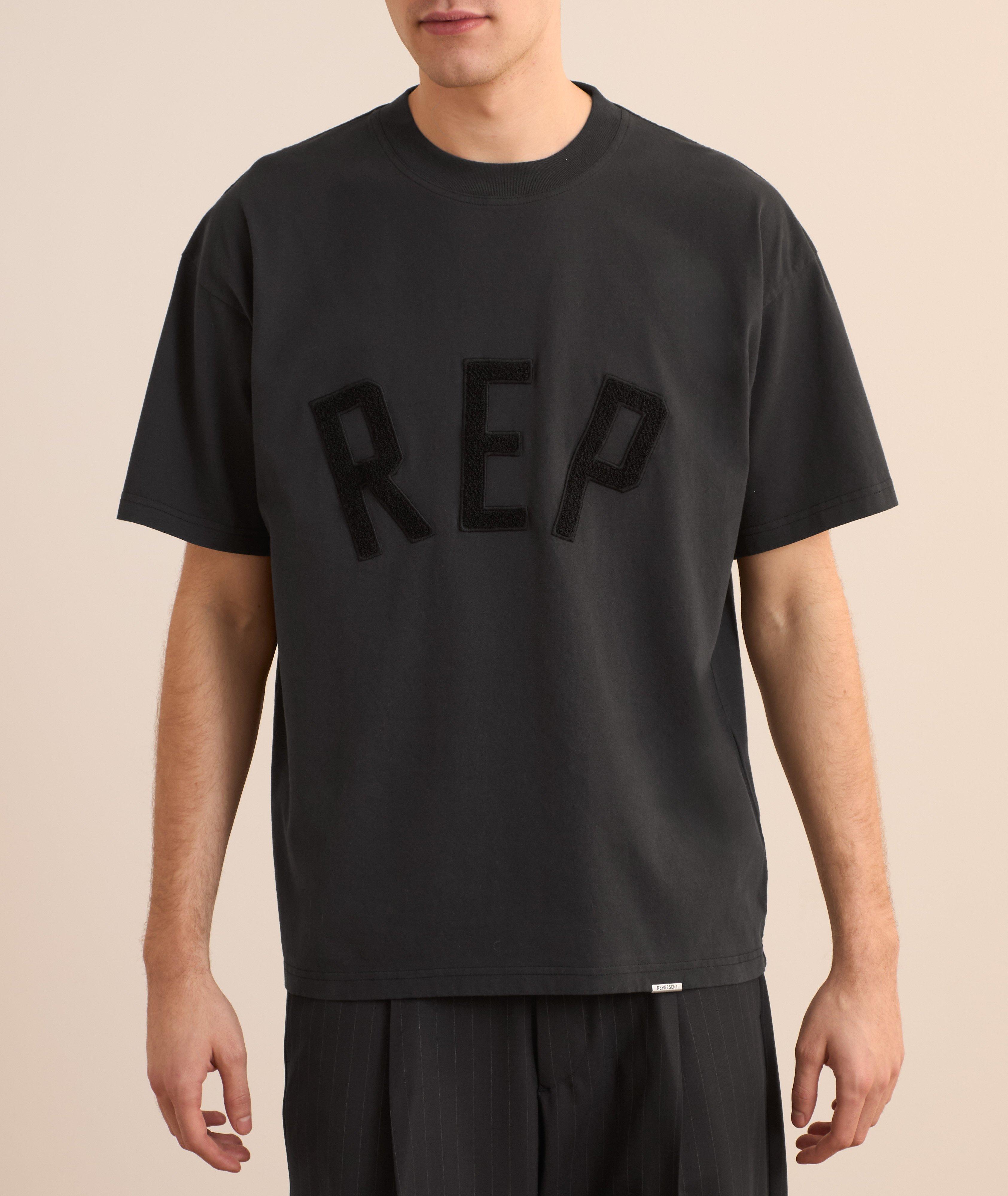Represent Rep Applique Logo Cotton T-Shirt | T-Shirts | Final Cut