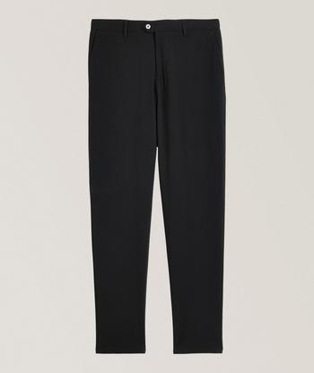 Giorgio Armani Wool-Seersucker Stretch Knit Dress Pants