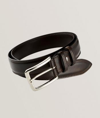 Harold Smooth Calf Leather Belt | Belts | Harry Rosen