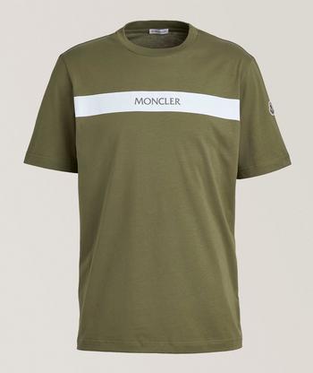 MONCLER｜SHORT-SLEEVED ROUND NECK T-SHIRTS (8C00021 8390 Moncler Short Sleeve Logo T-Shirt White | END. (CA)