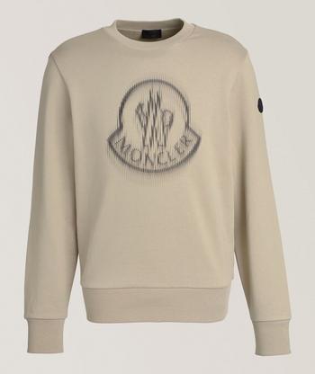 Moncler Embroidered Cursive Logo Sweatshirt | Sweaters