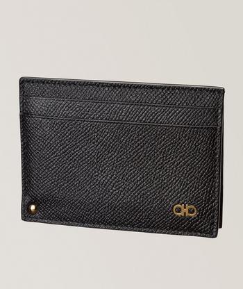 Ferragamo Gancini Revival Leather Folding Cardholder