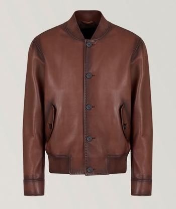 Hugo Boss LEVIS Lamb Skin Leather Biker Jacket Mens Size M