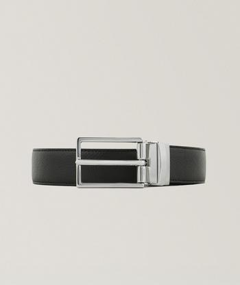 Emporio Armani Reversible Pebbled Leather Belt | Belts