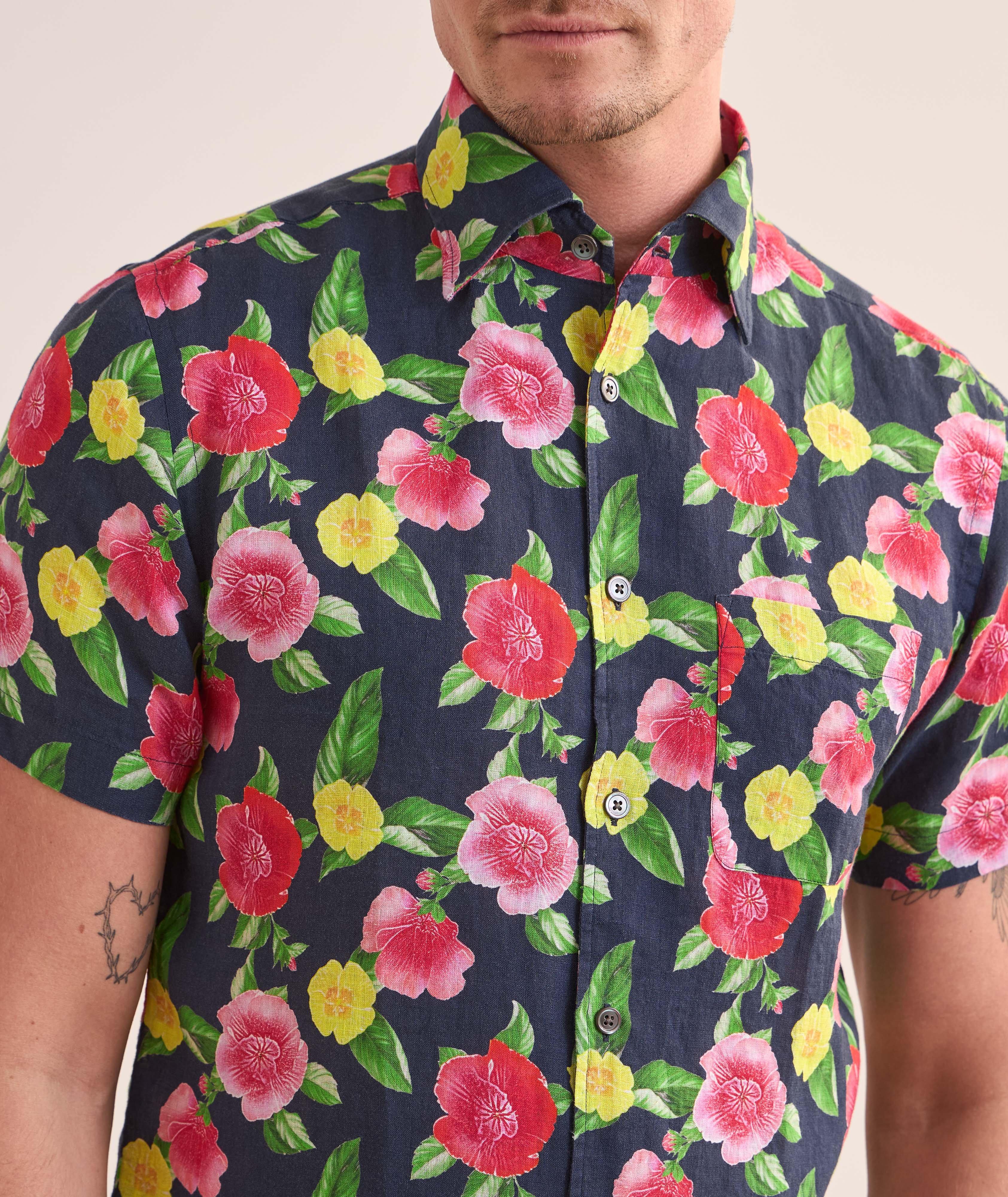 Chemise Morgan en lin à motif floral image 1