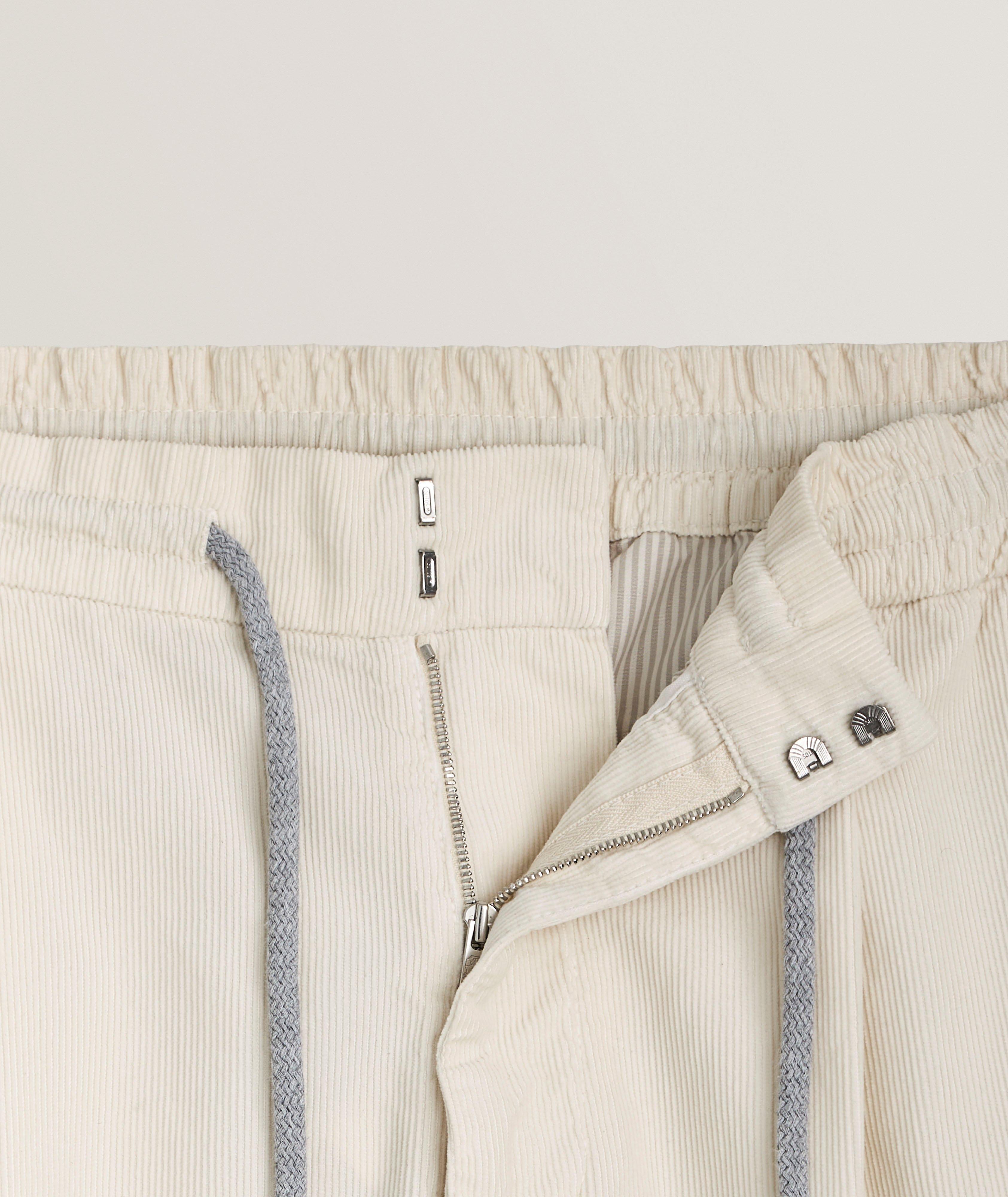 Leisure-Fit Drawstring Corduroy Pants image 4