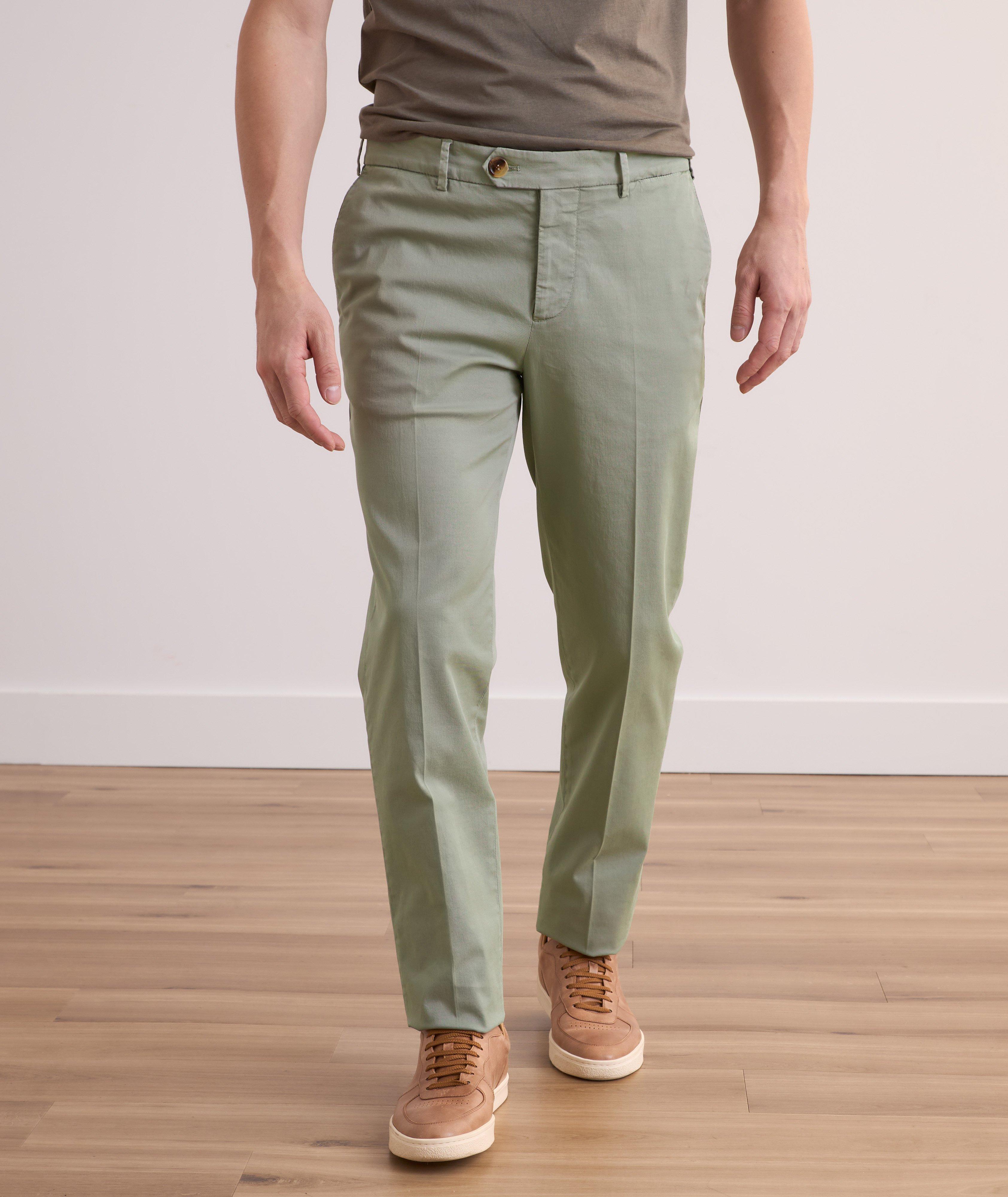 Italian-Fit Gabardine Casual Pants image 1