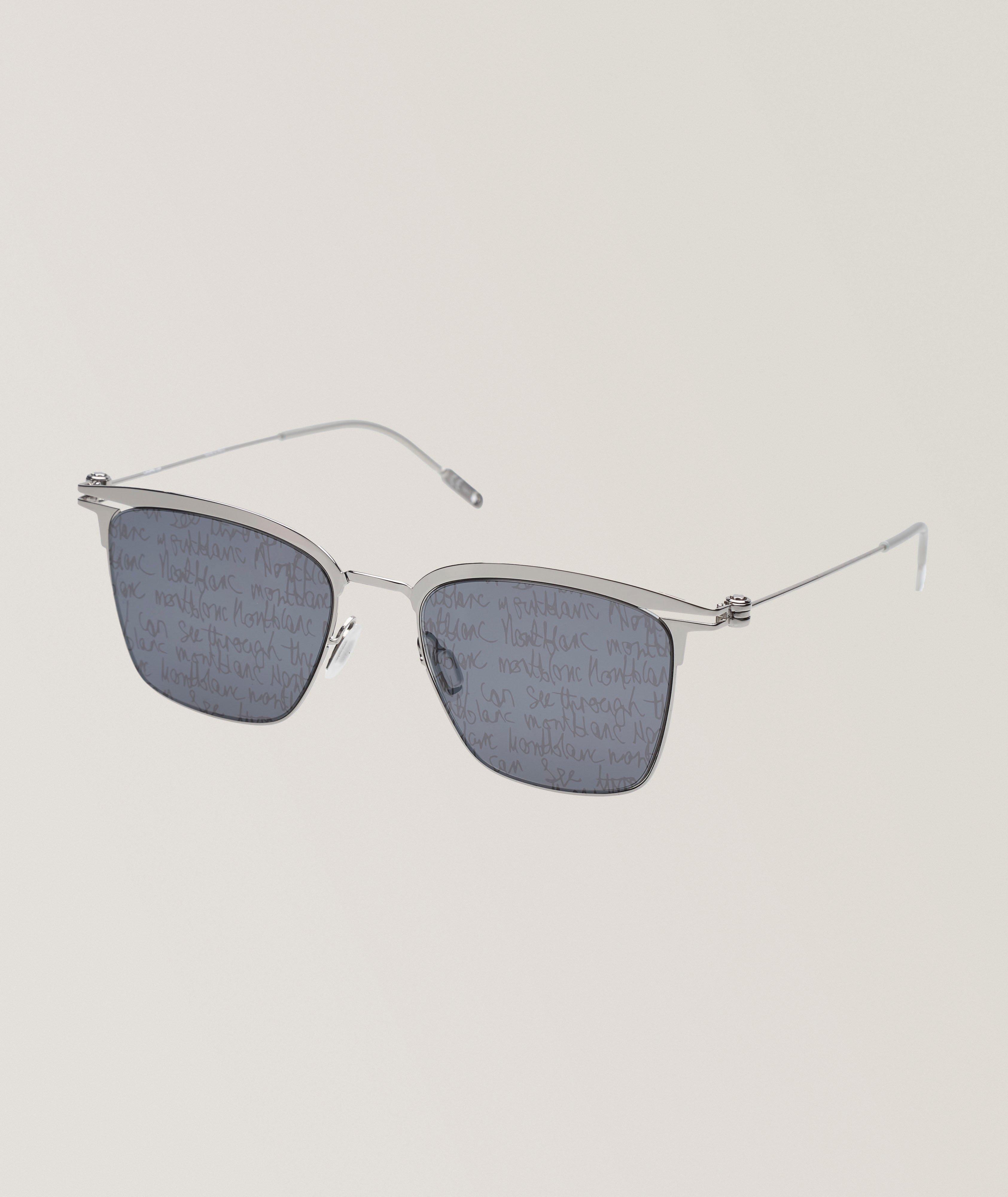 Montblanc Lunettes de soleil carrées en métal