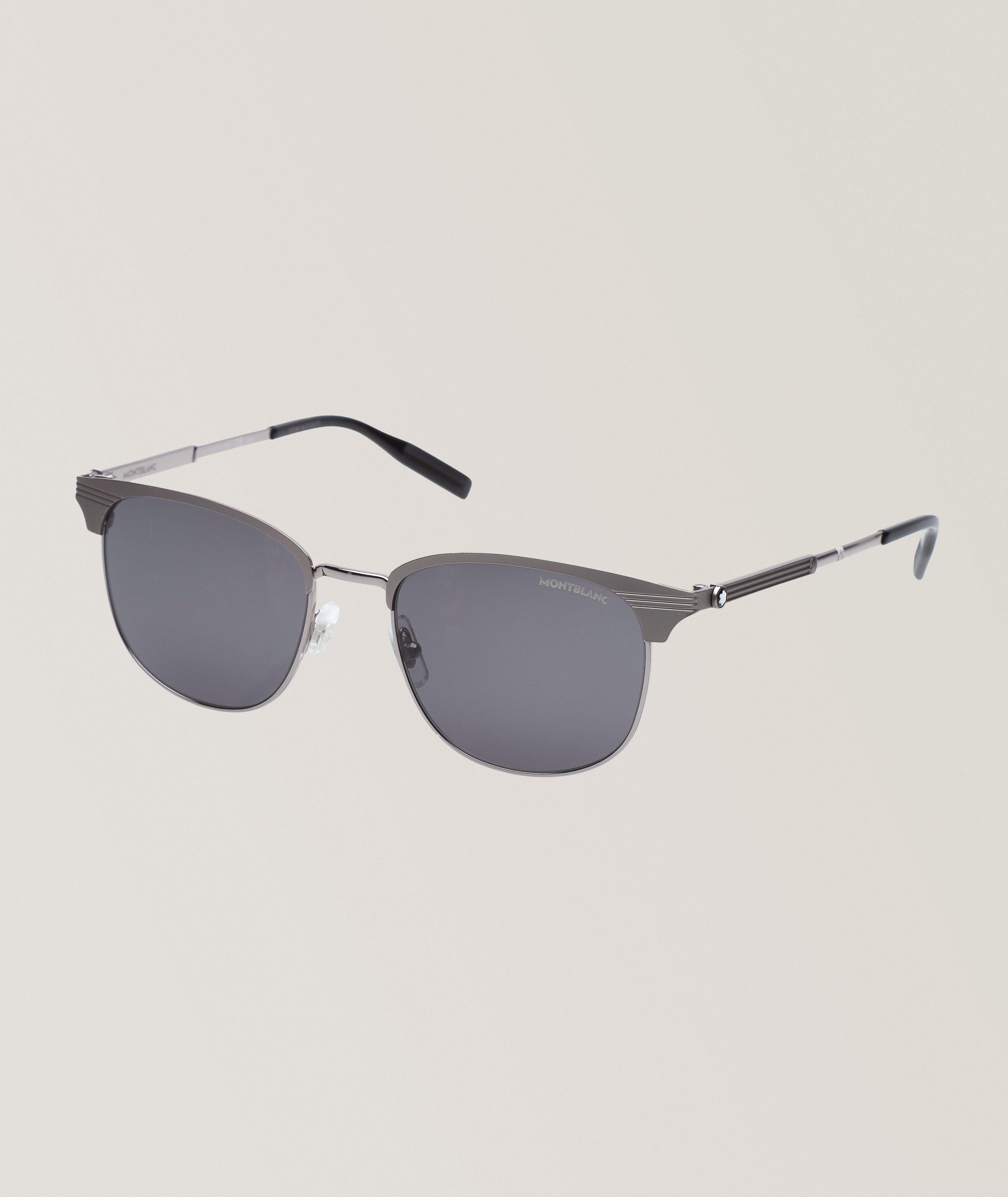 Montblanc Square Brushed Metal Sunglasses