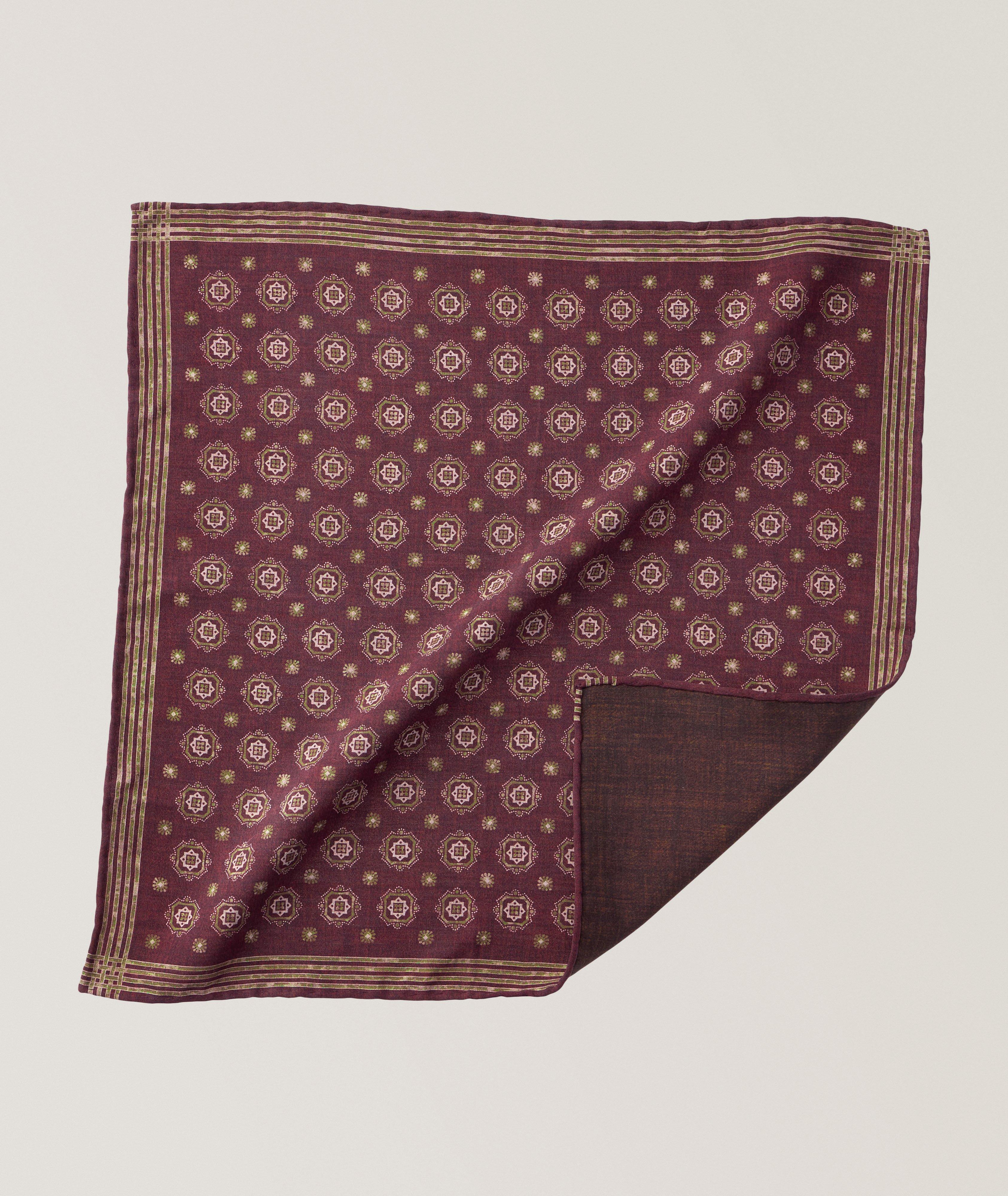 Medallion Silk Pocket Square image 0