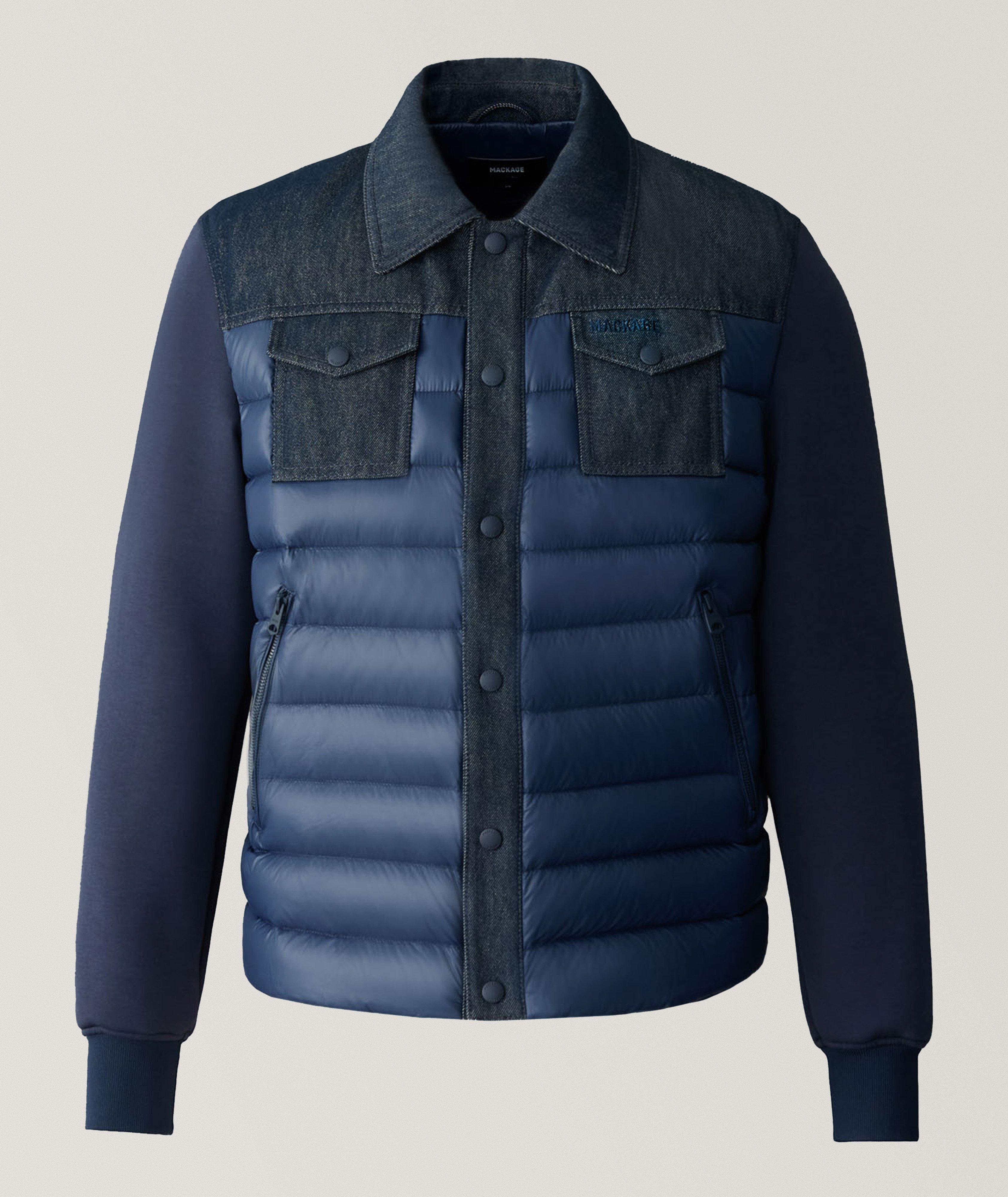 Mackage Donovan Hybrid Quilted Contrast Snap Jacket