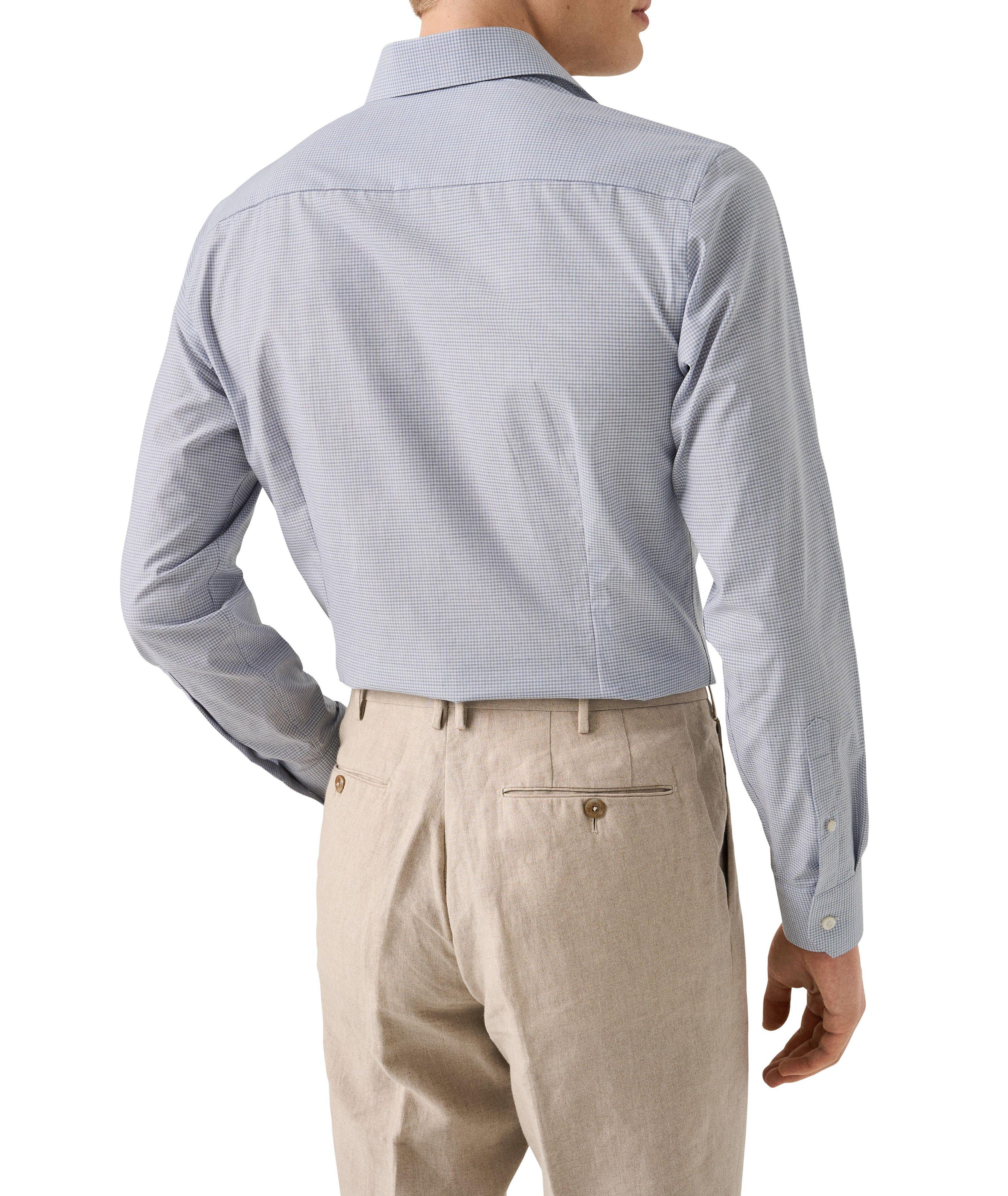 Contemporary-Fit Check Mélange Dress Shirt image 3