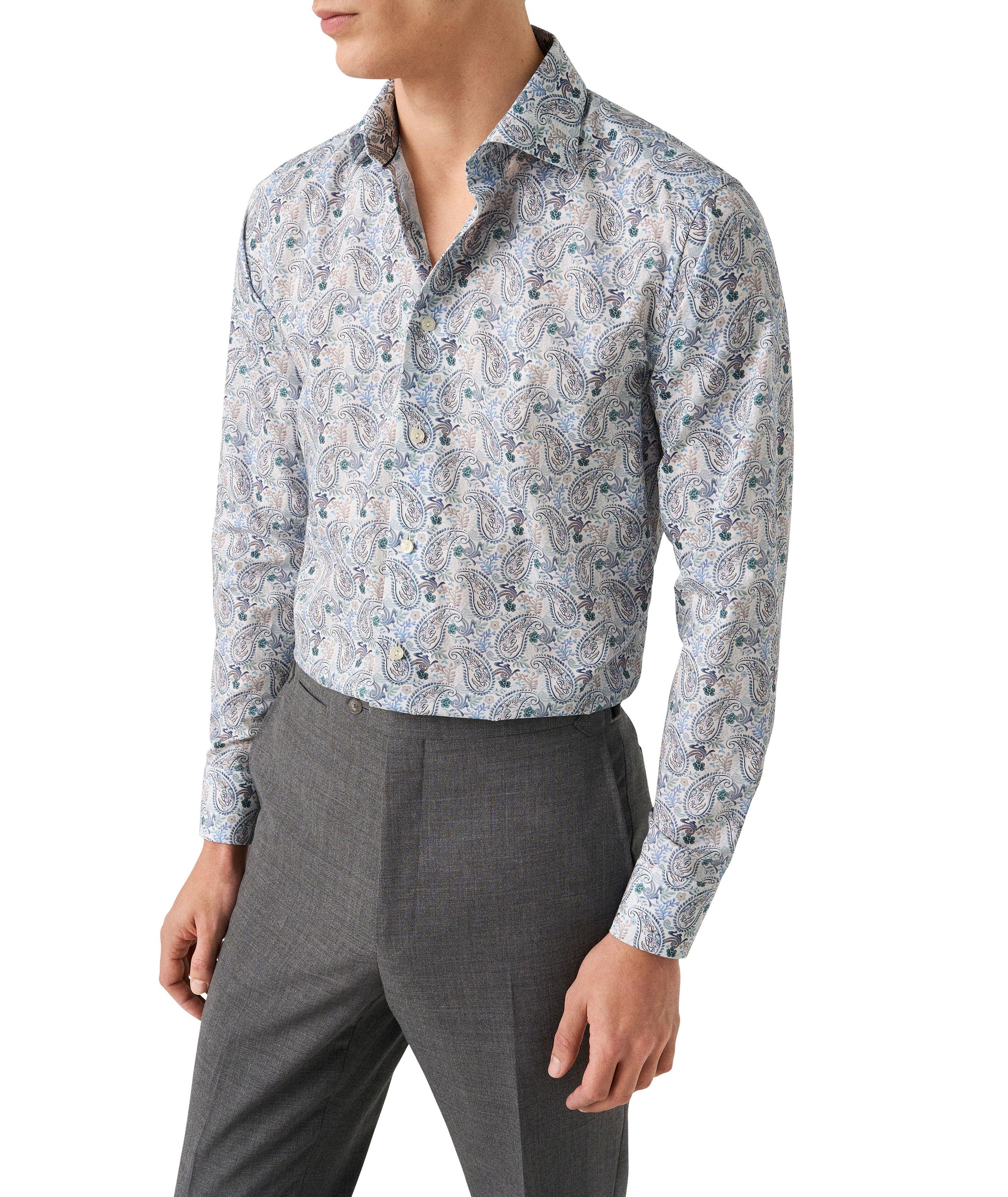 Slim-Fit Paisley Dress Shirt image 2