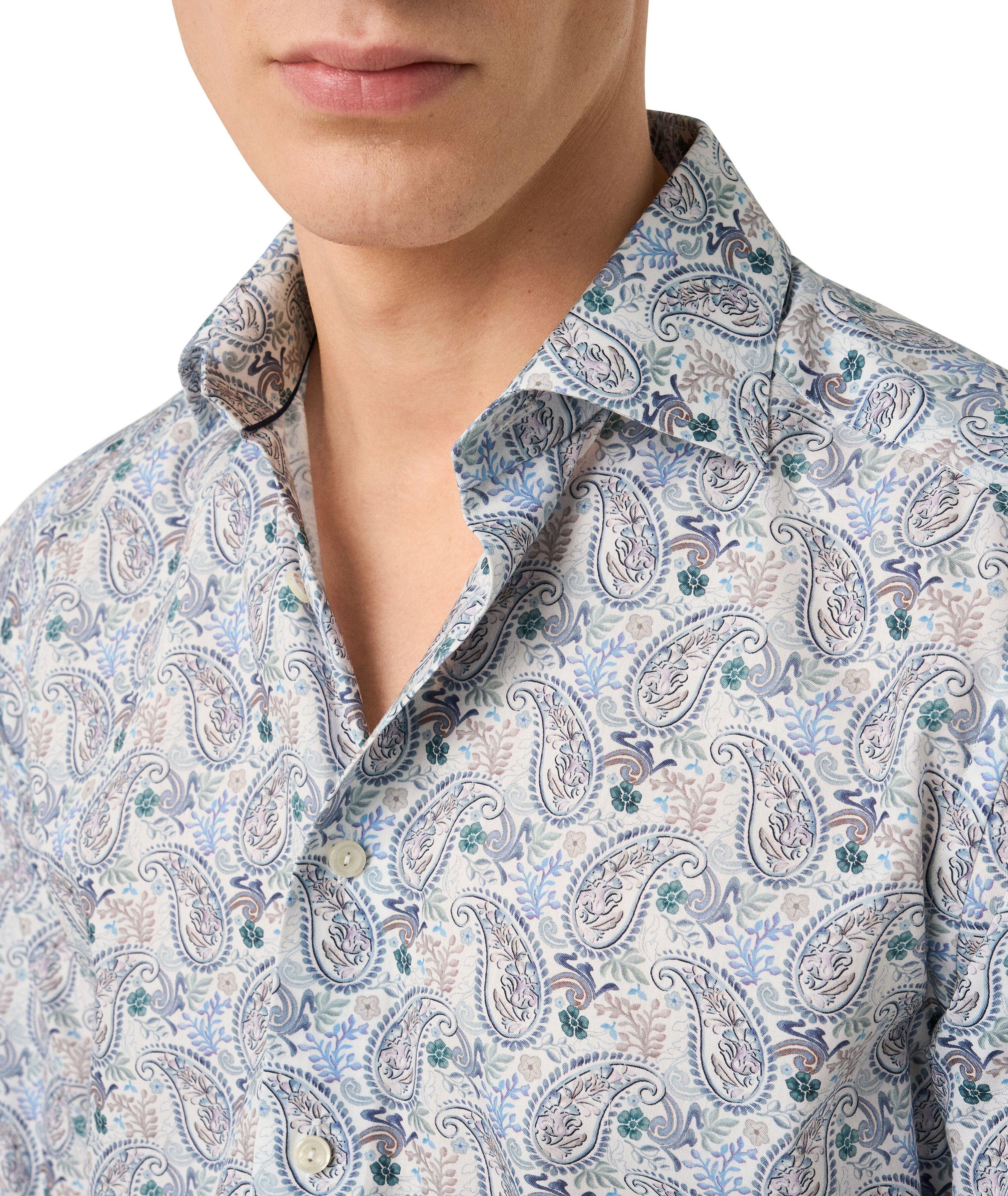 Slim-Fit Paisley Dress Shirt image 4