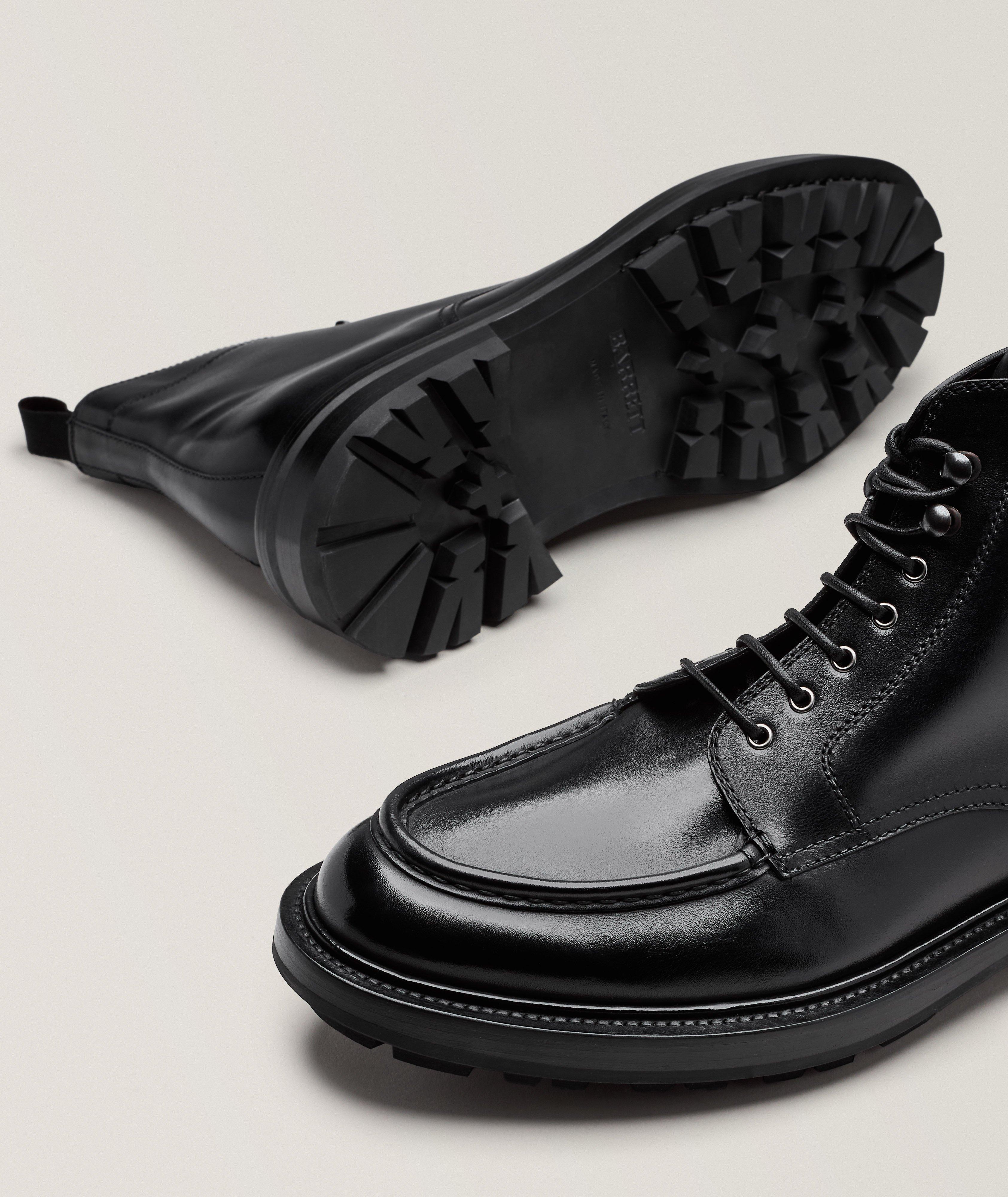 Leather Commando Lace-Up Boots image 3