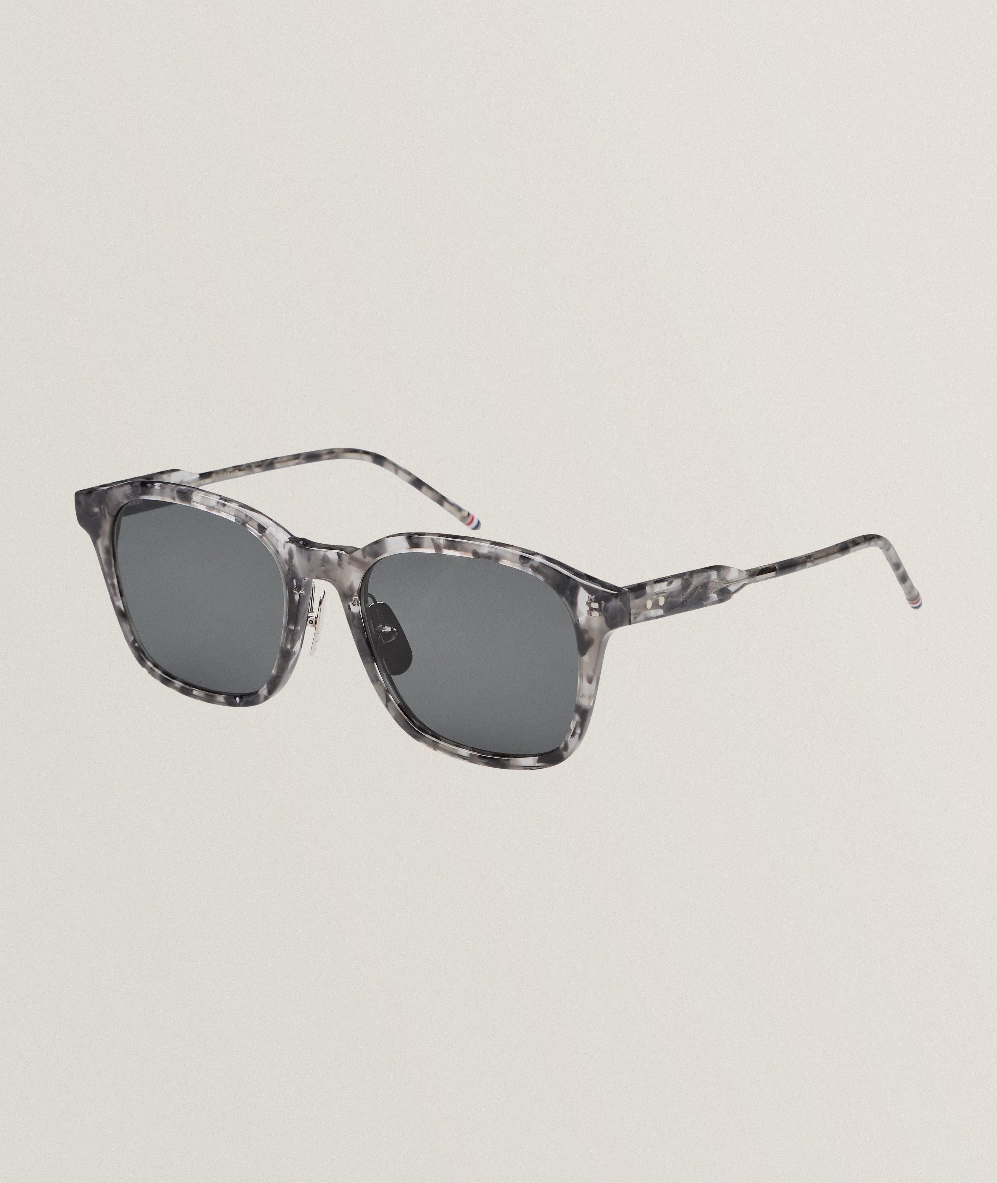 Tortoiseshell Acetate Rectangular Sunglasses