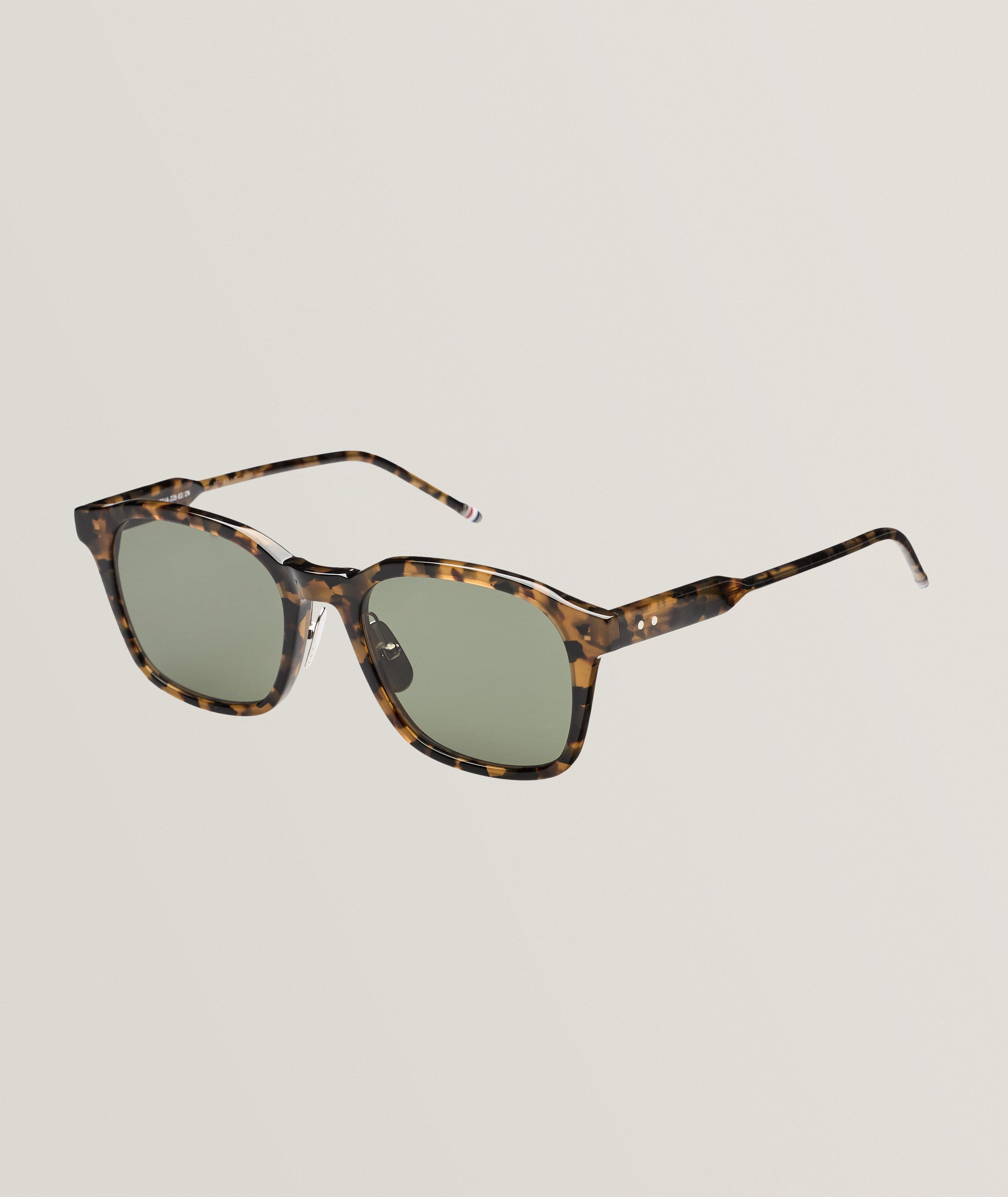 Tortoiseshell Acetate Rectangular Sunglasses