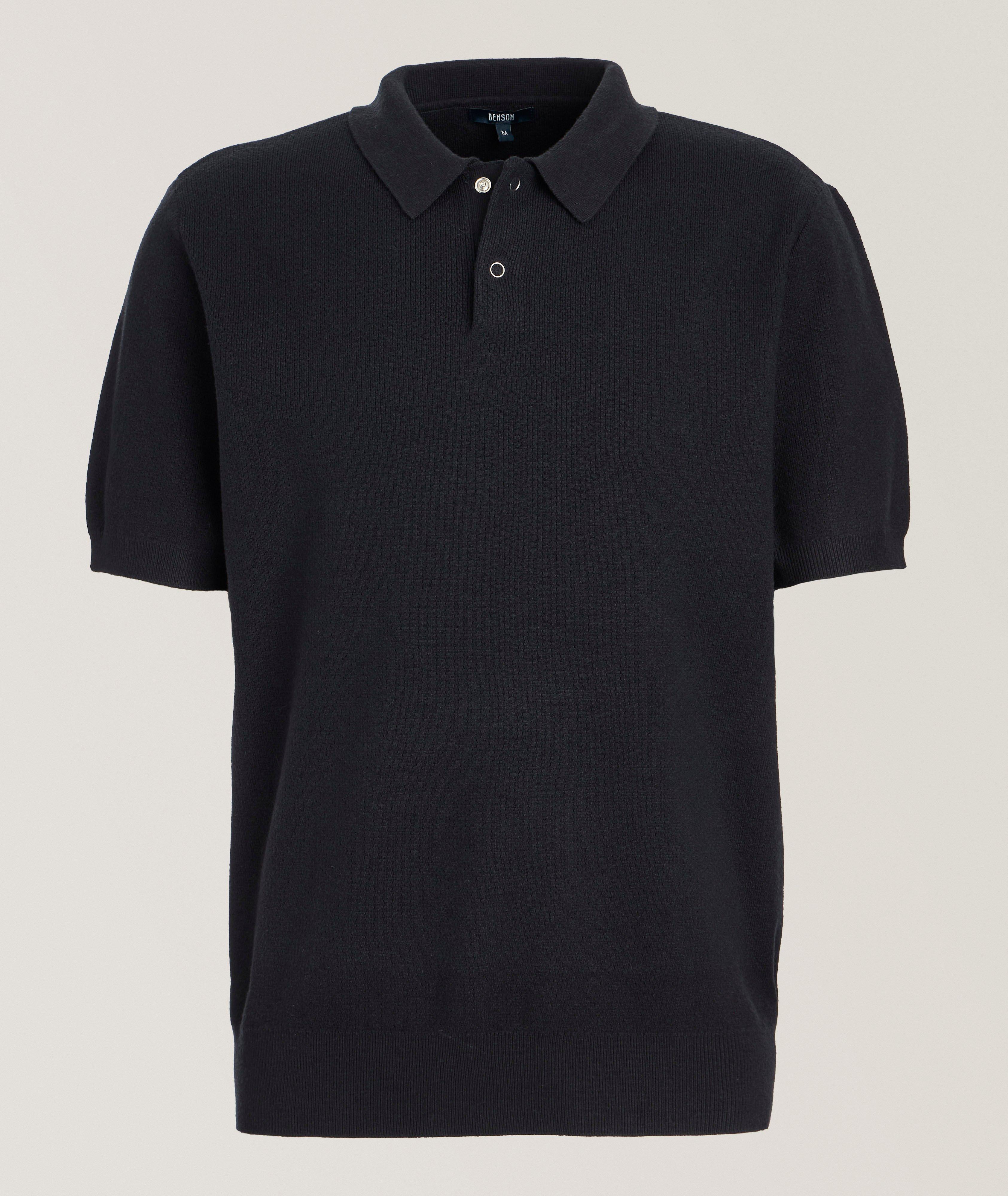 Textured Knit Polo  image 0