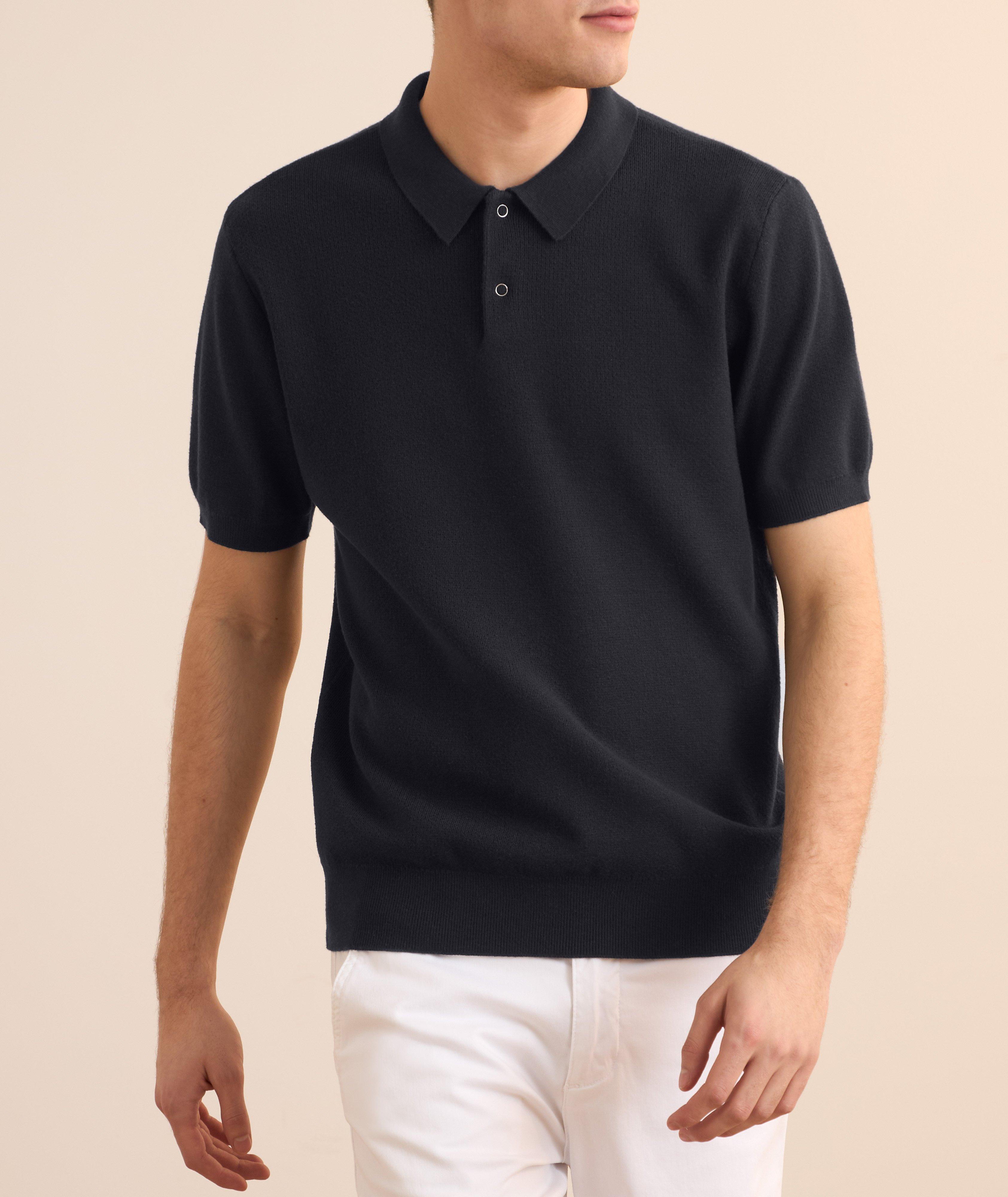 Textured Knit Polo  image 1