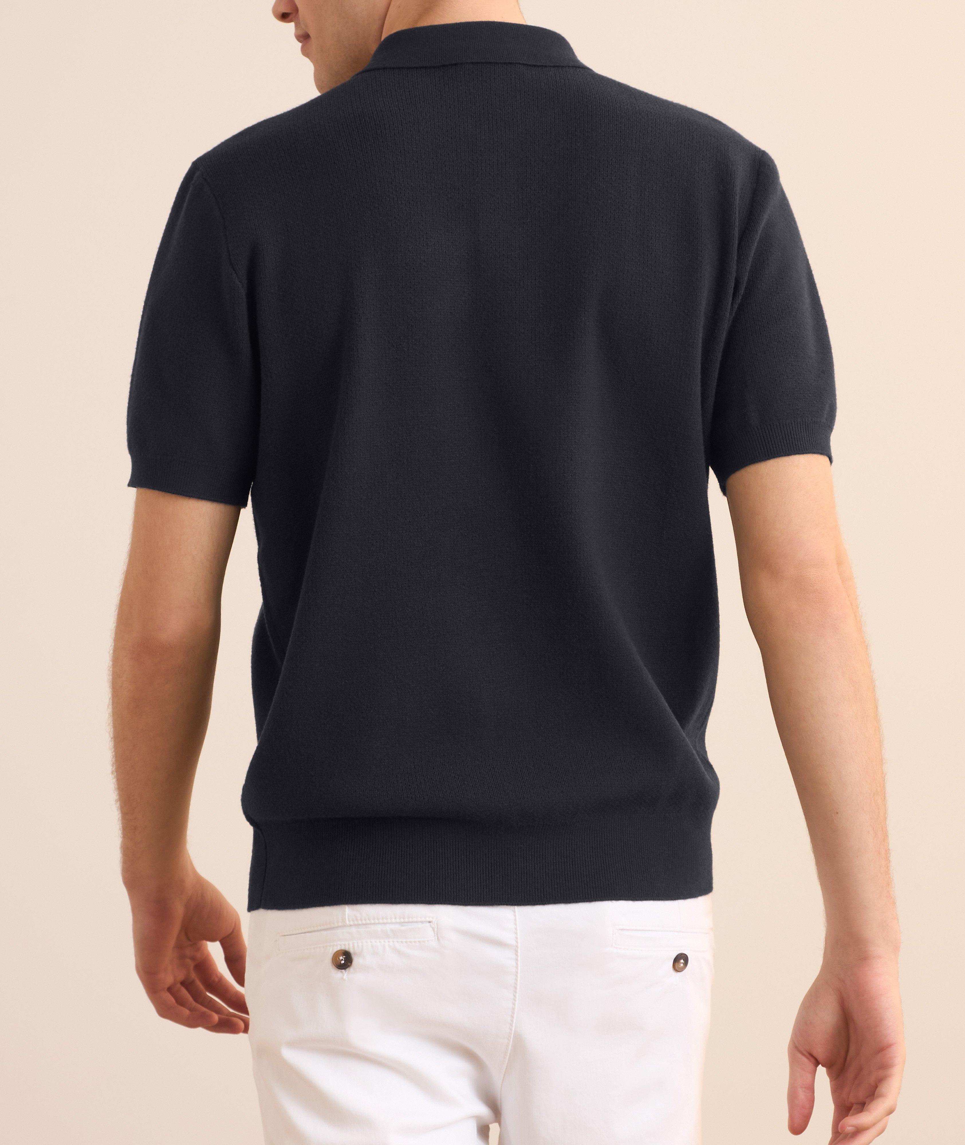 Textured Knit Polo  image 2
