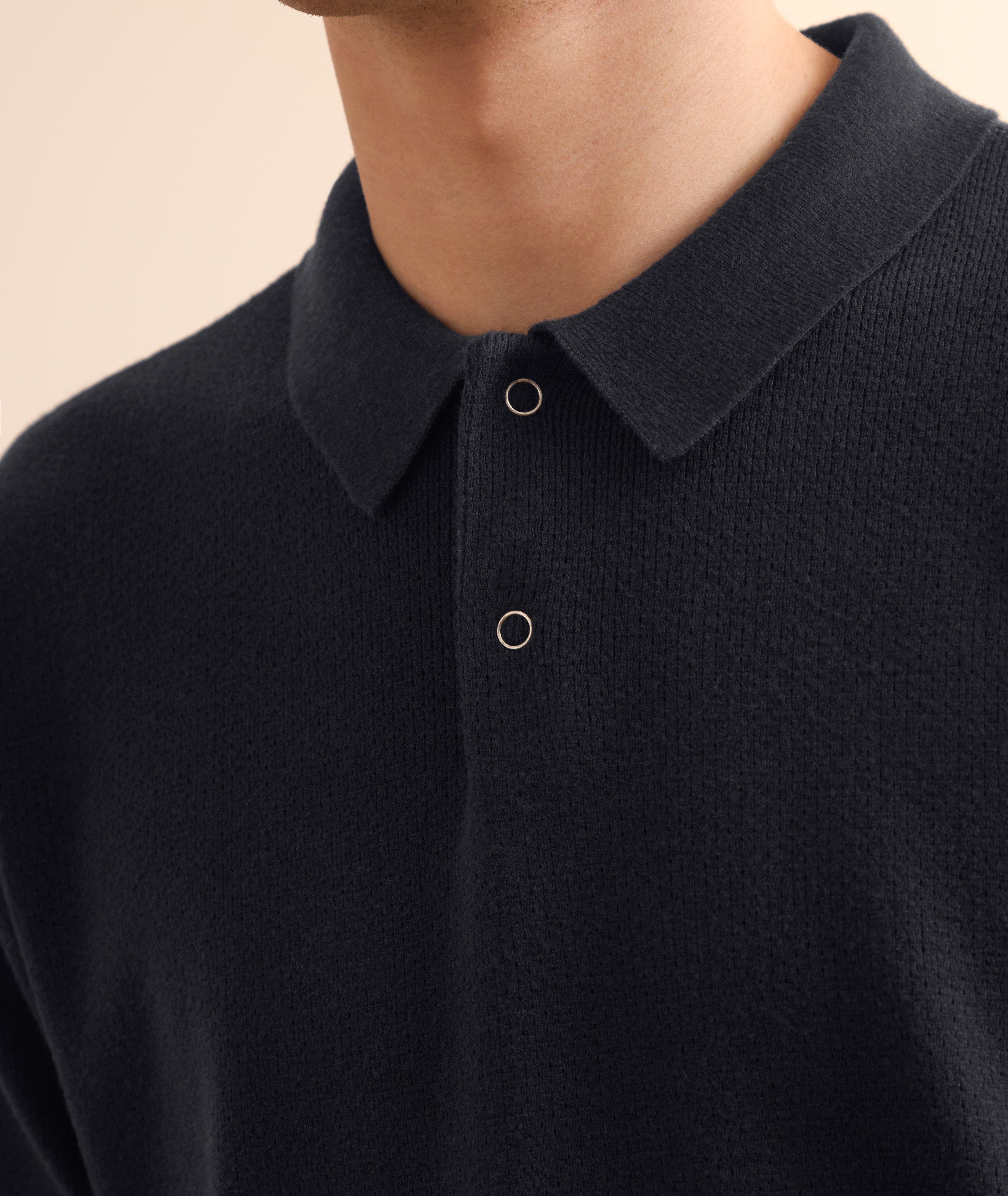 Textured Knit Polo  image 3