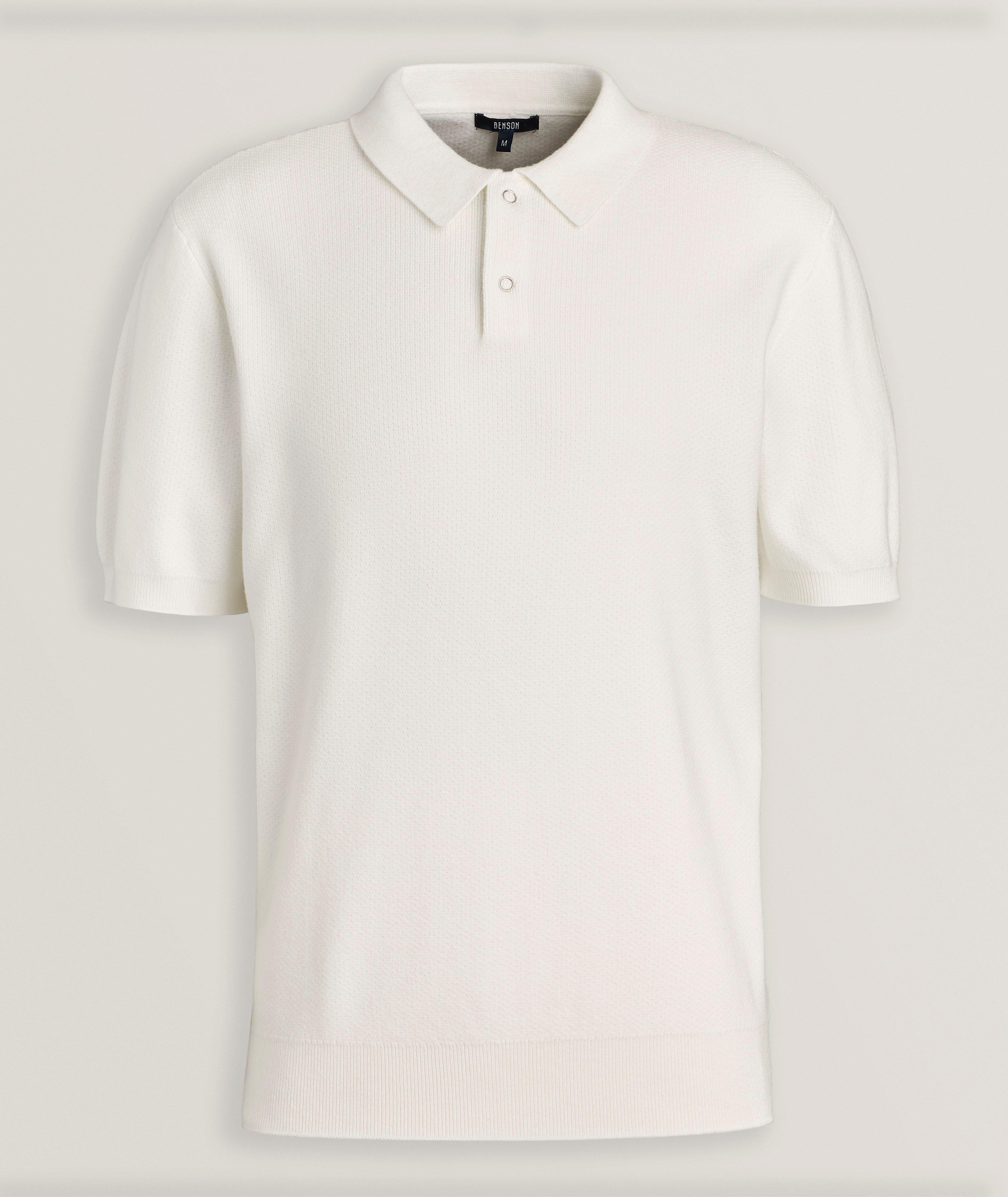 Textured Knit Polo  image 0