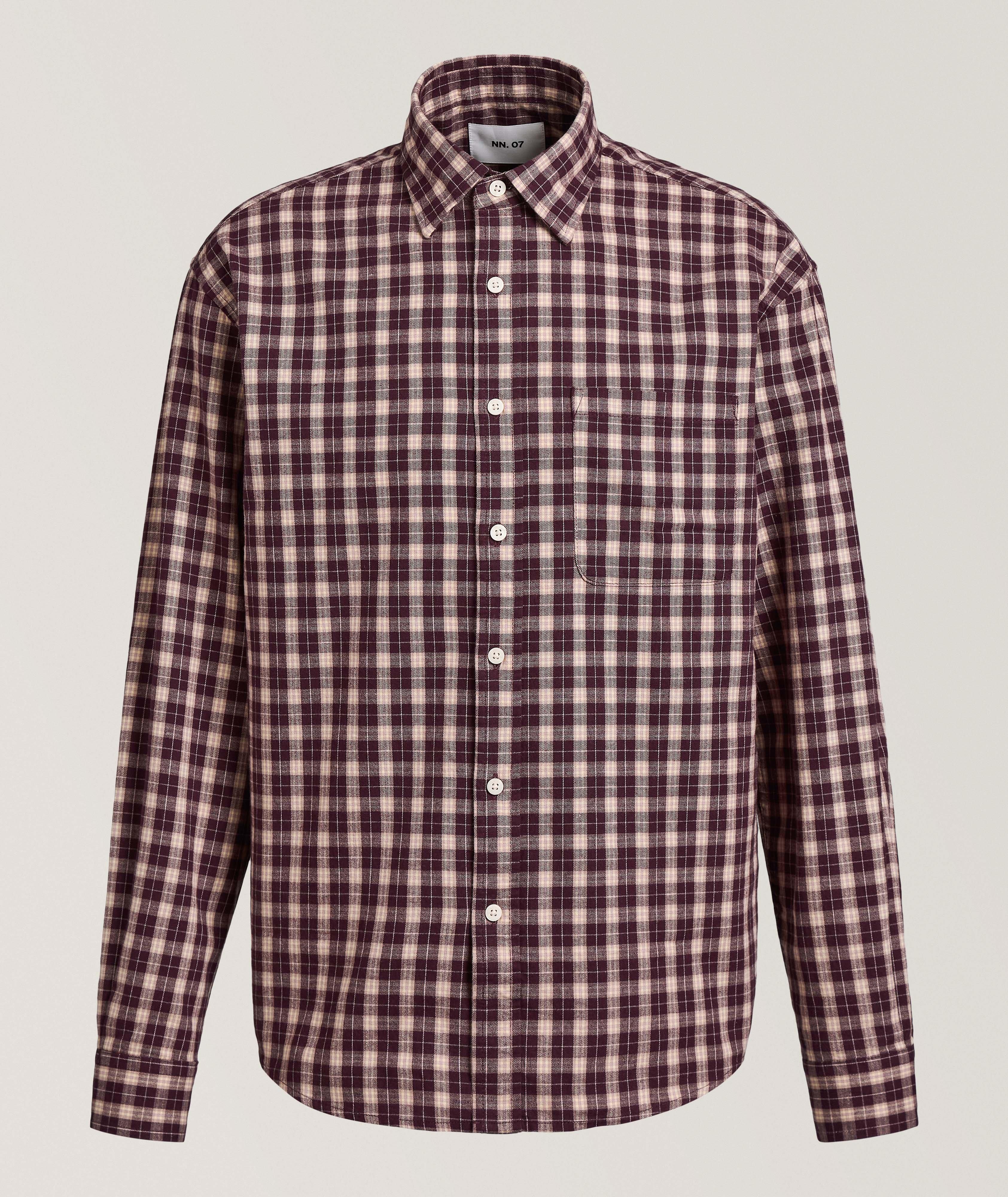 NN07 Chemise flanelle coton carreaux Deon