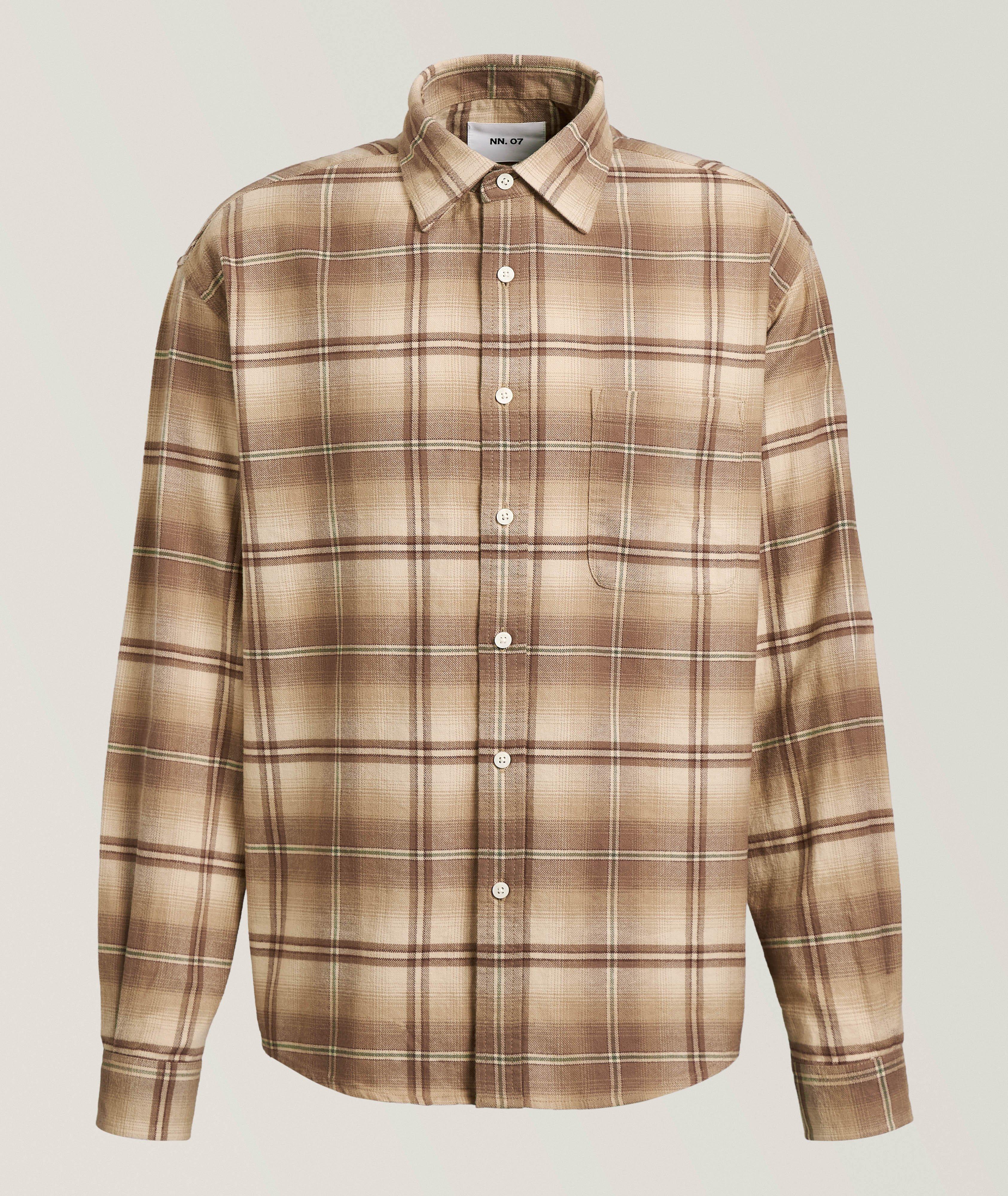 NN07 Chemise flanelle coton carreaux fenêtre Deon