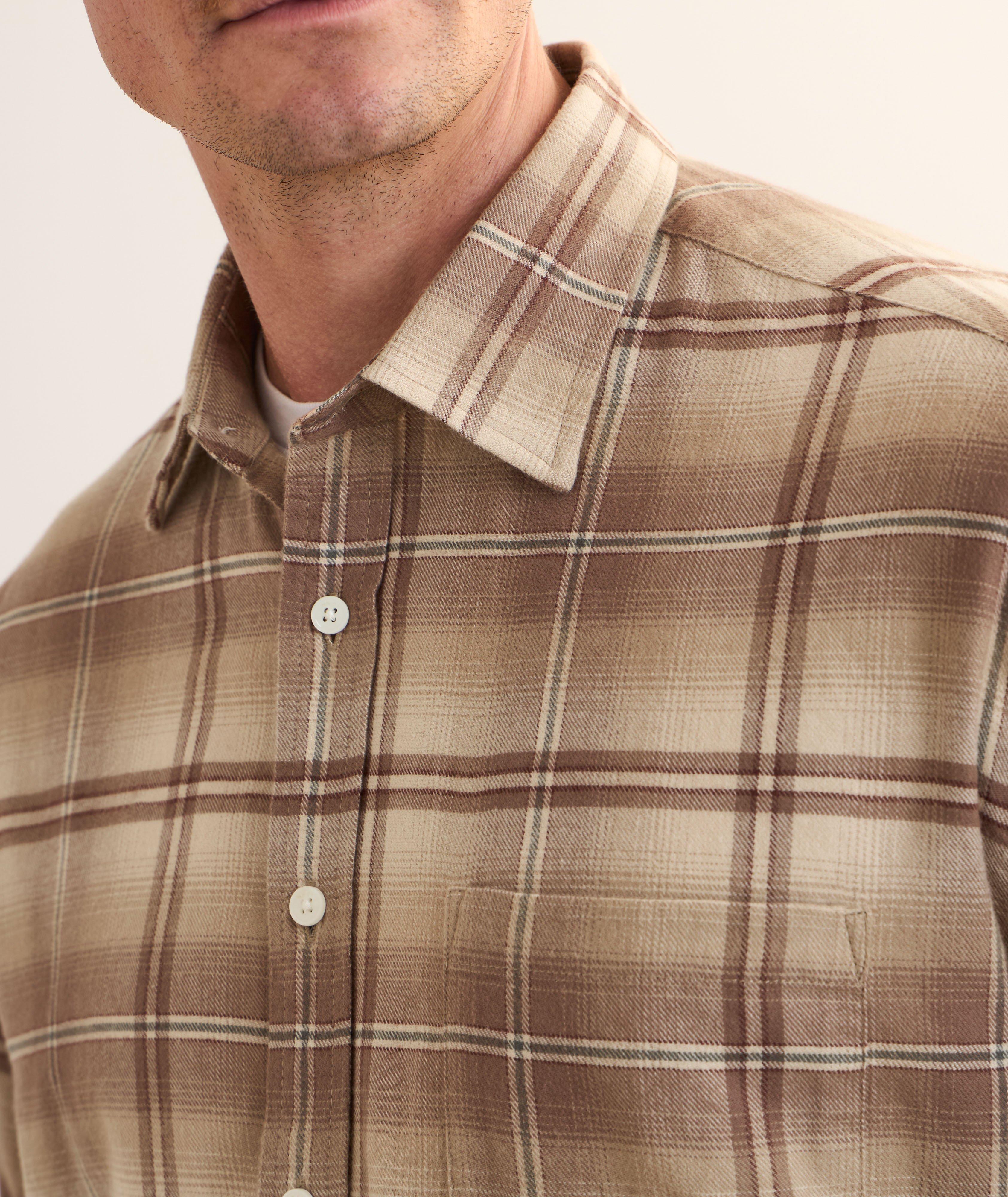 Chemise flanelle coton carreaux fenêtre Deon image 3
