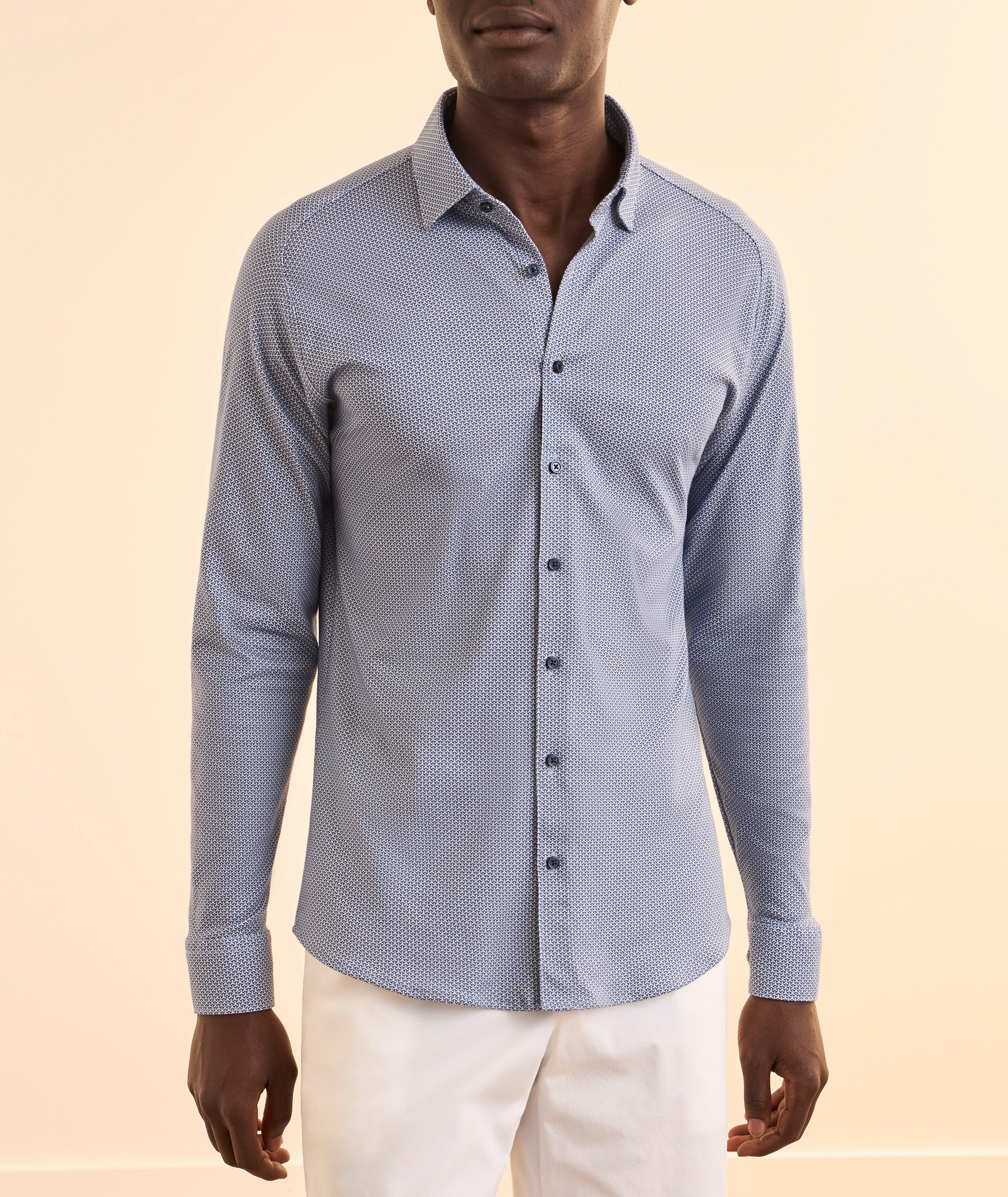 Geometric Arrow Cotton Jersey Shirt image 1